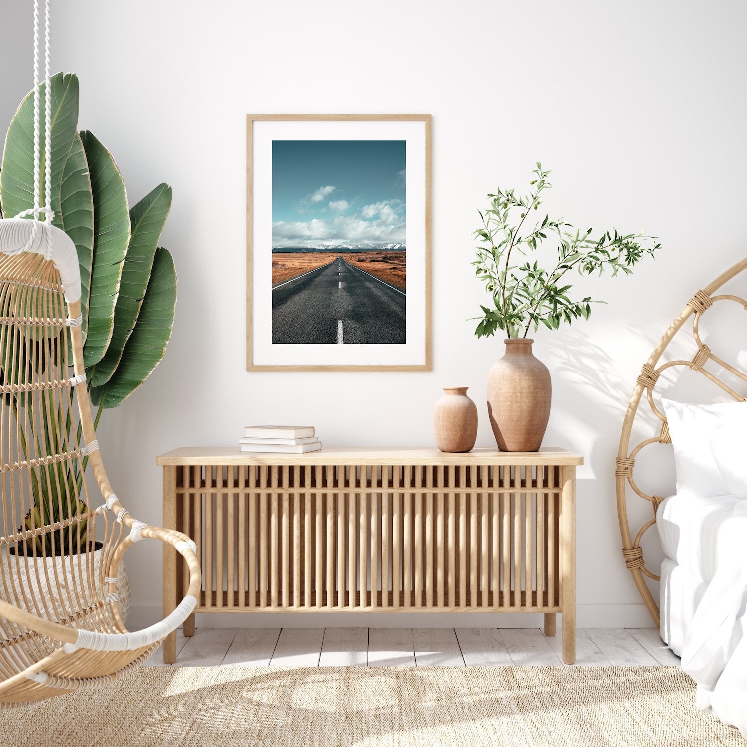 Road to the Snowy Mountains | Premium Framed Print - Peter Yan Studio