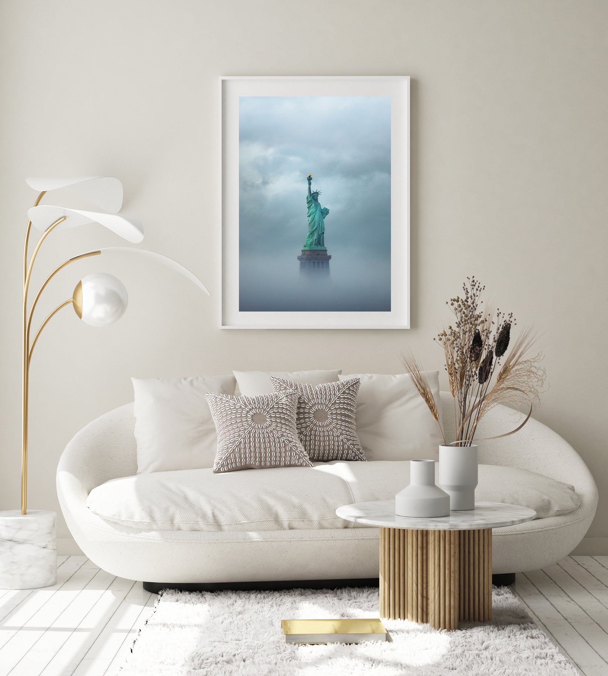 Statue of Liberty In The Fog II - Peter Yan Studio