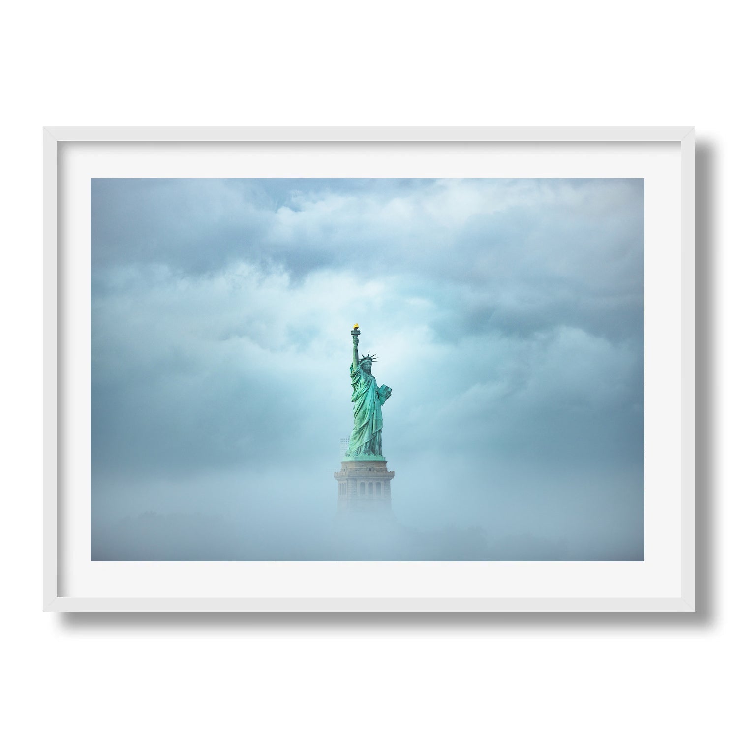 Statue of Liberty In The Fog III - Peter Yan Studio