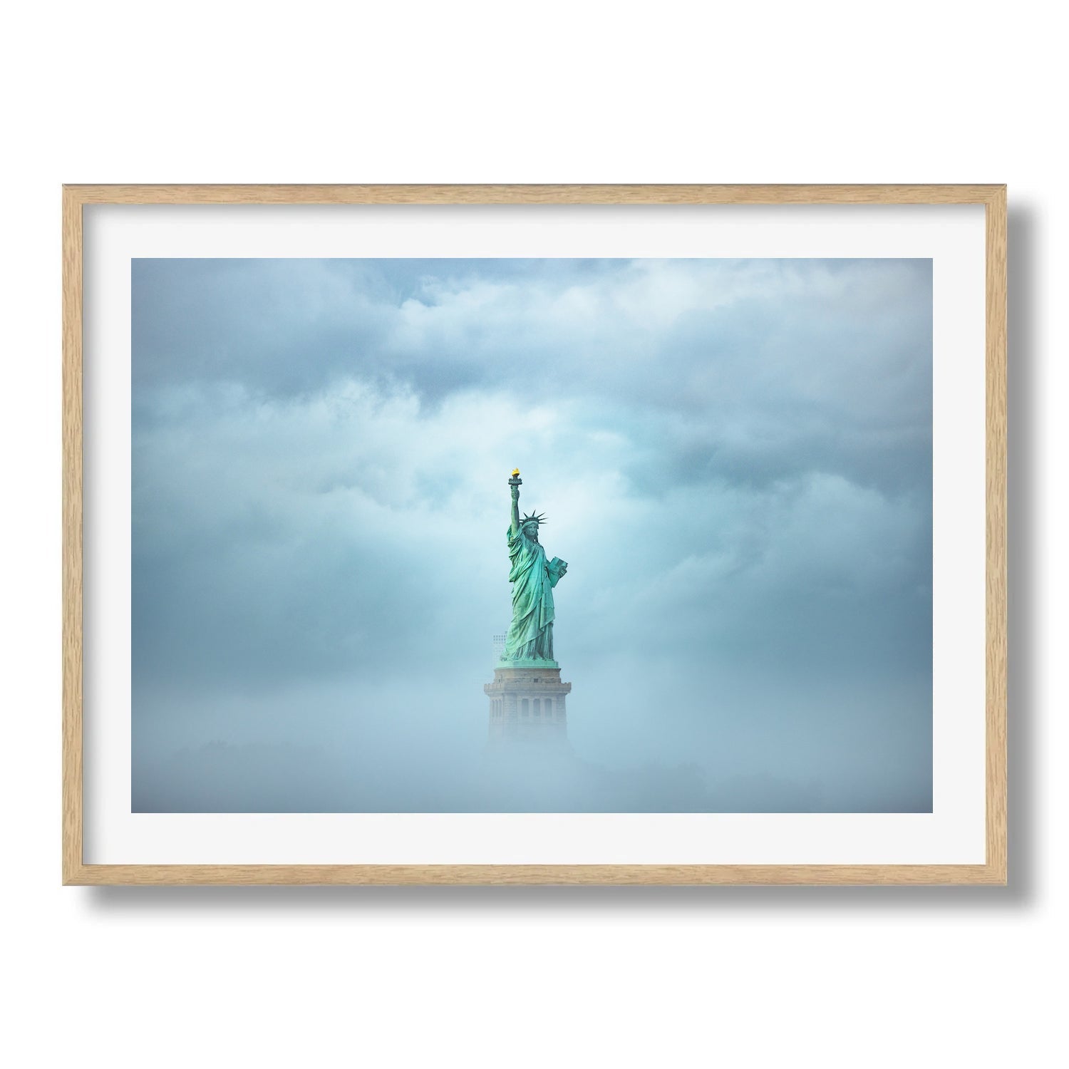 Statue of Liberty In The Fog III - Peter Yan Studio