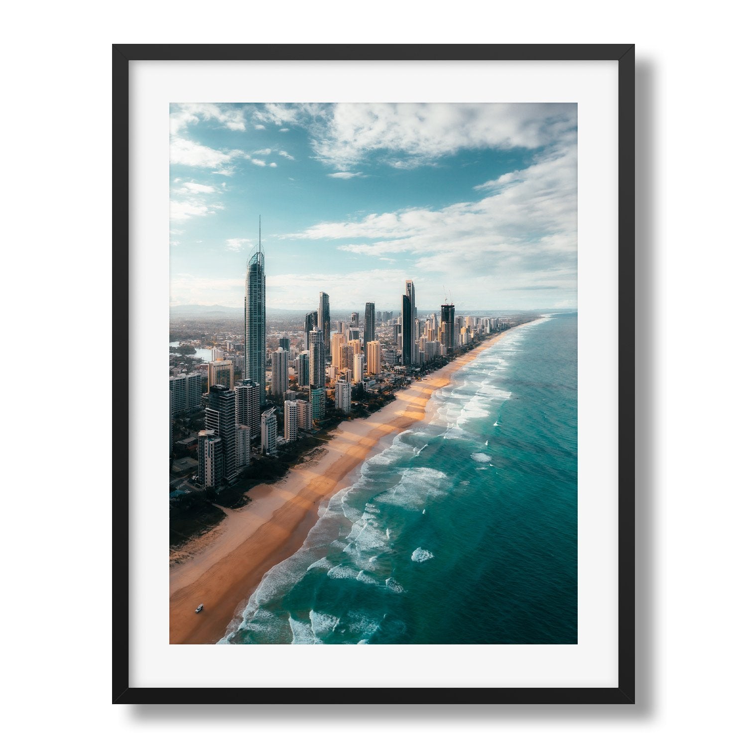 Surfers Paradise Skyline | Premium Framed Print - Peter Yan Studio