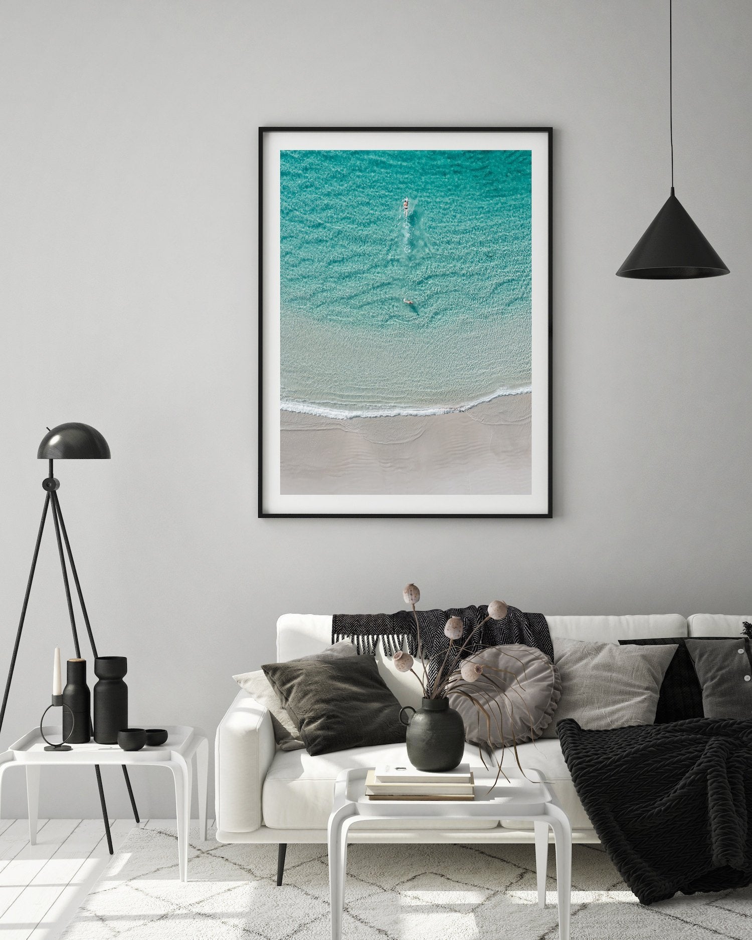 Swimming Away | Premium Framed Print - Peter Yan Studio