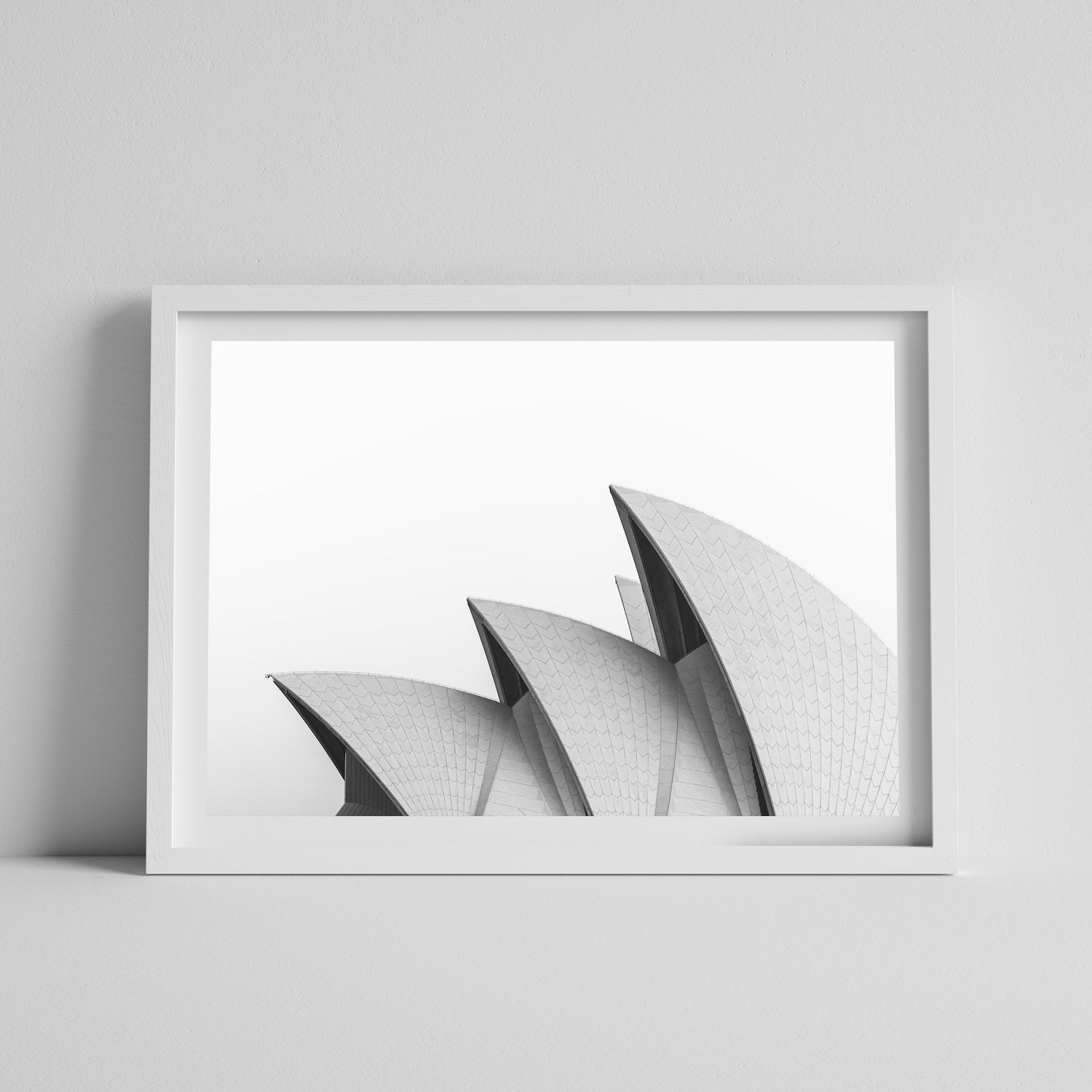 Sydney Opera House Close Up B&W | Premium Framed Print - Peter Yan Studio
