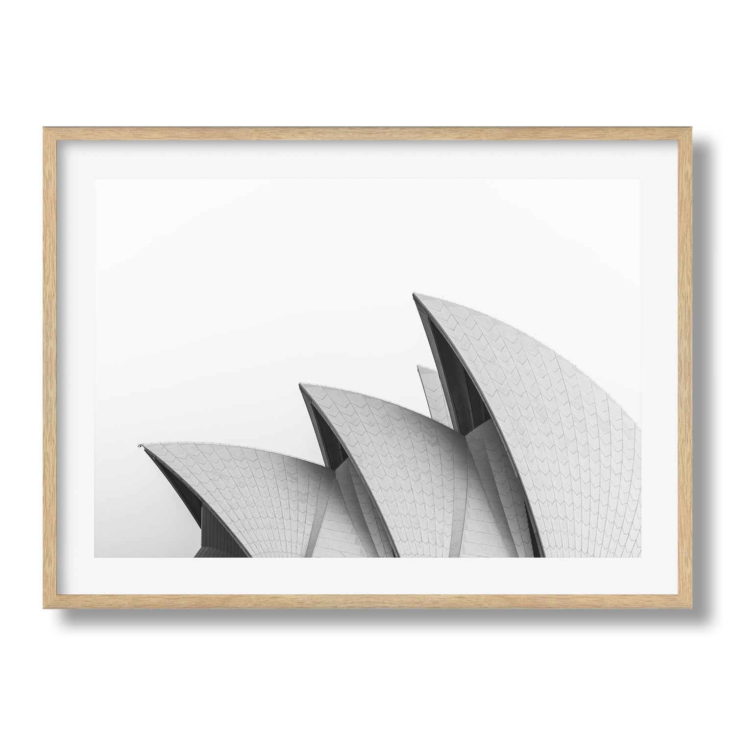 Sydney Opera House Close Up B&W | Premium Framed Print - Peter Yan Studio