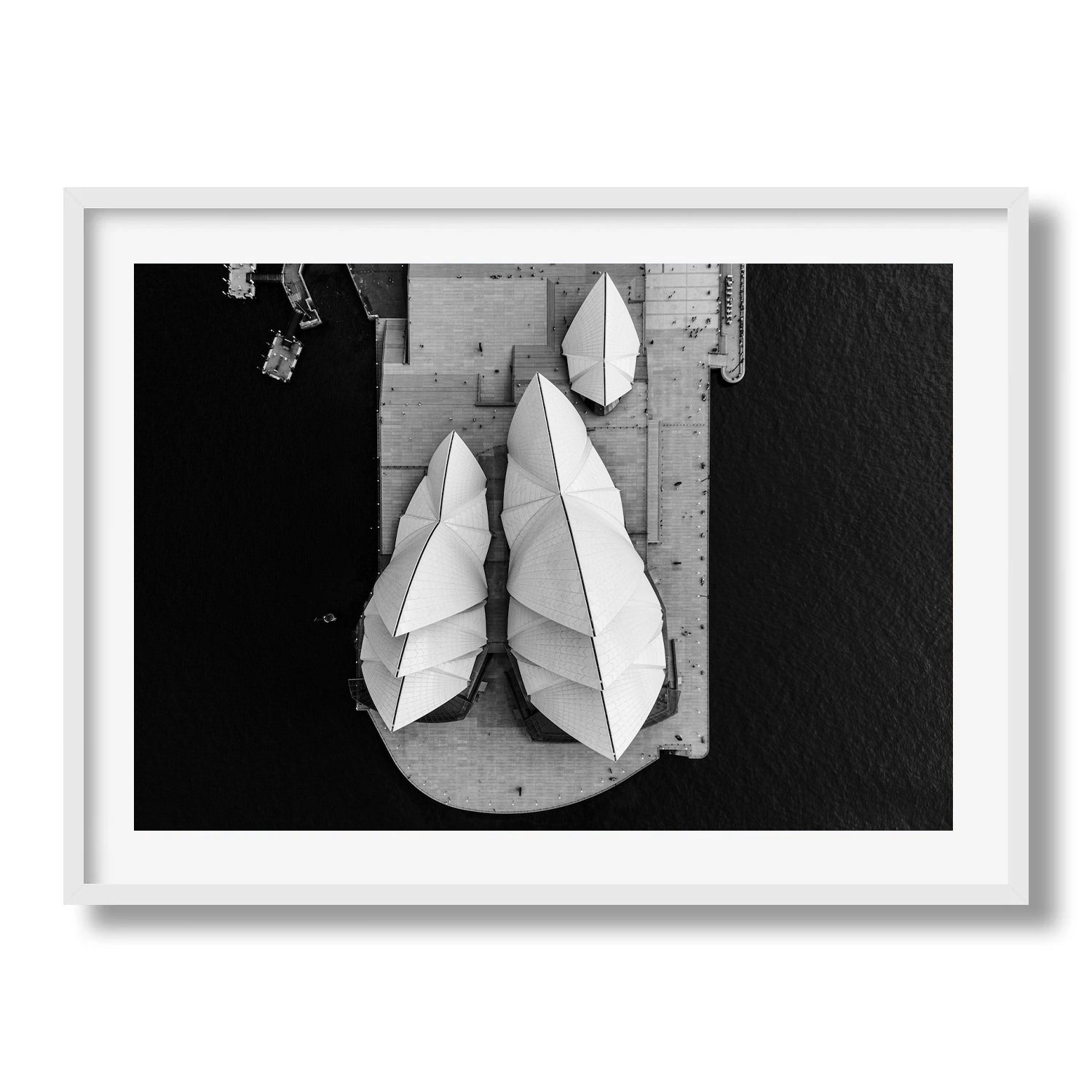 Sydney Opera House From Above in Black & White - Peter Yan Studio