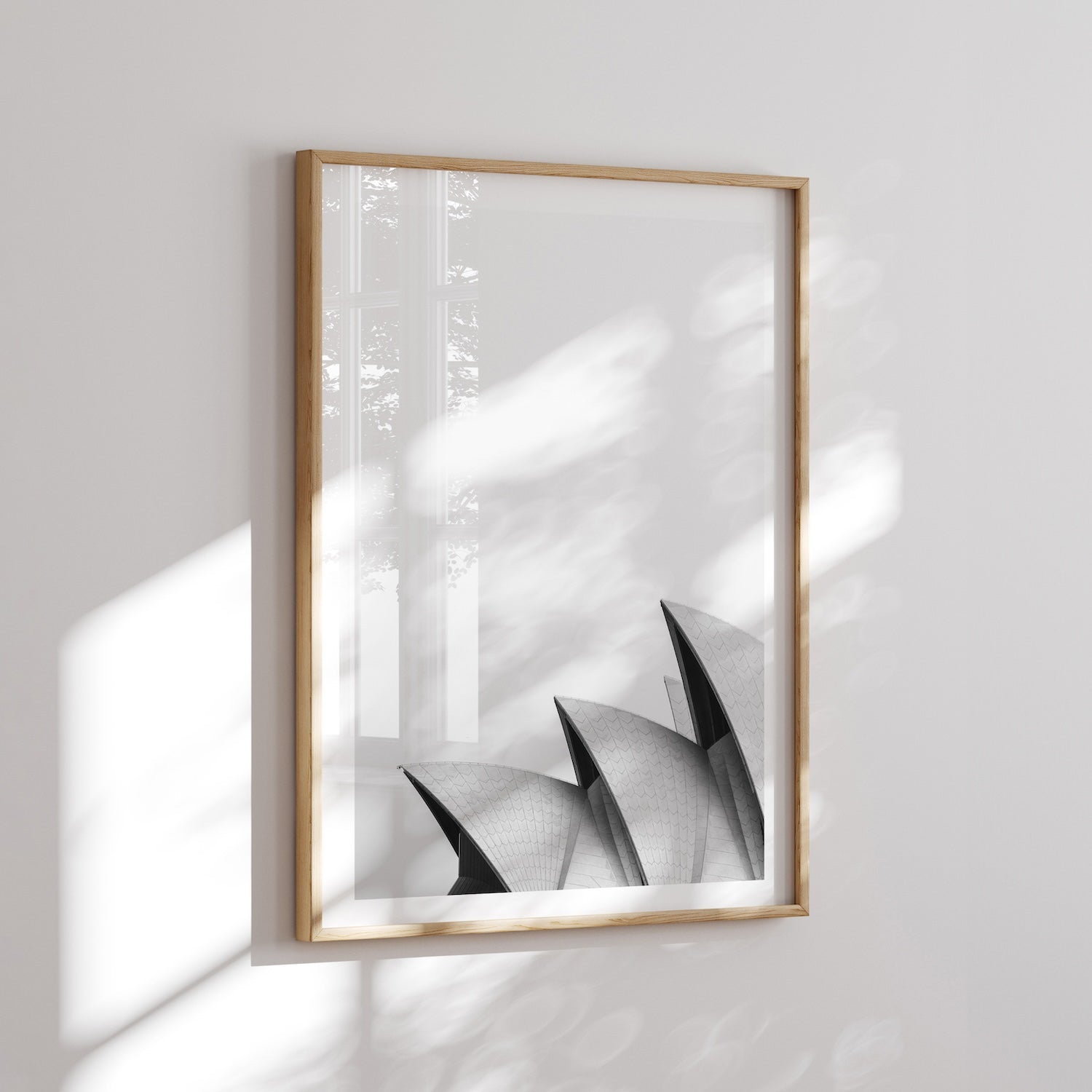Sydney Opera House Side View Black & White - Peter Yan Studio Framed Photo Print Wall Art
