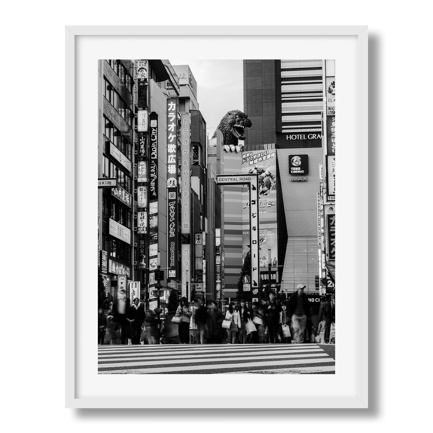 Tokyo Godzilla head in Black & White - Peter Yan Studio