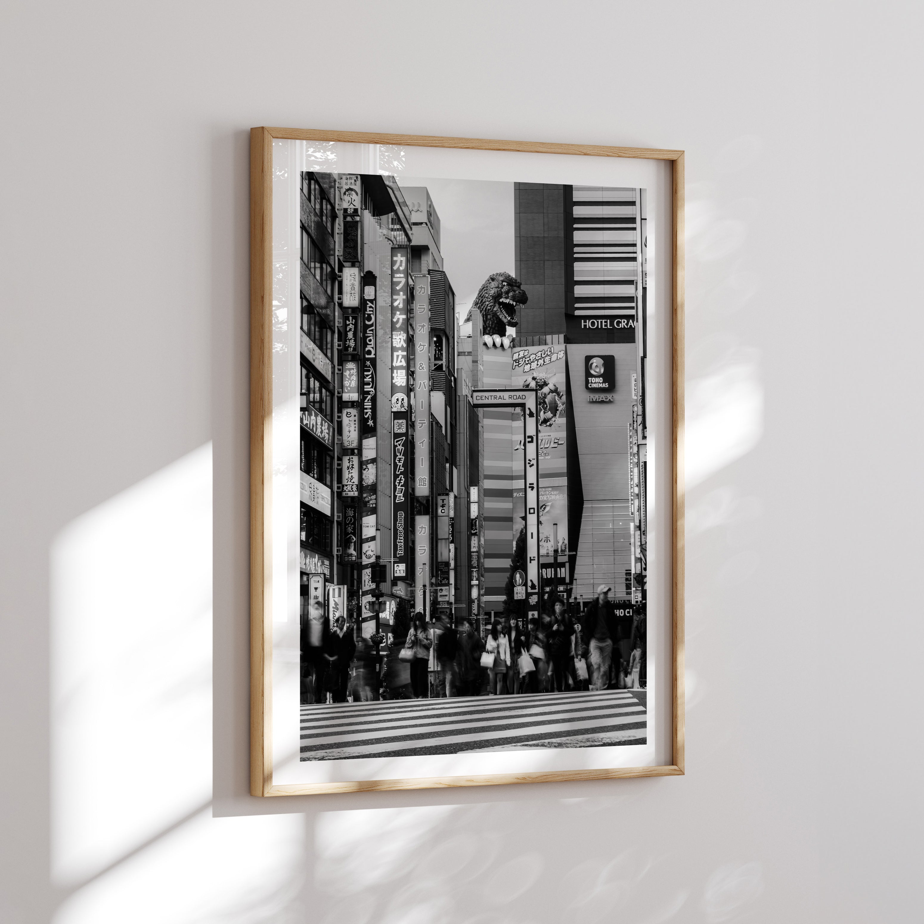 Tokyo Godzilla head in Black & White - Peter Yan Studio