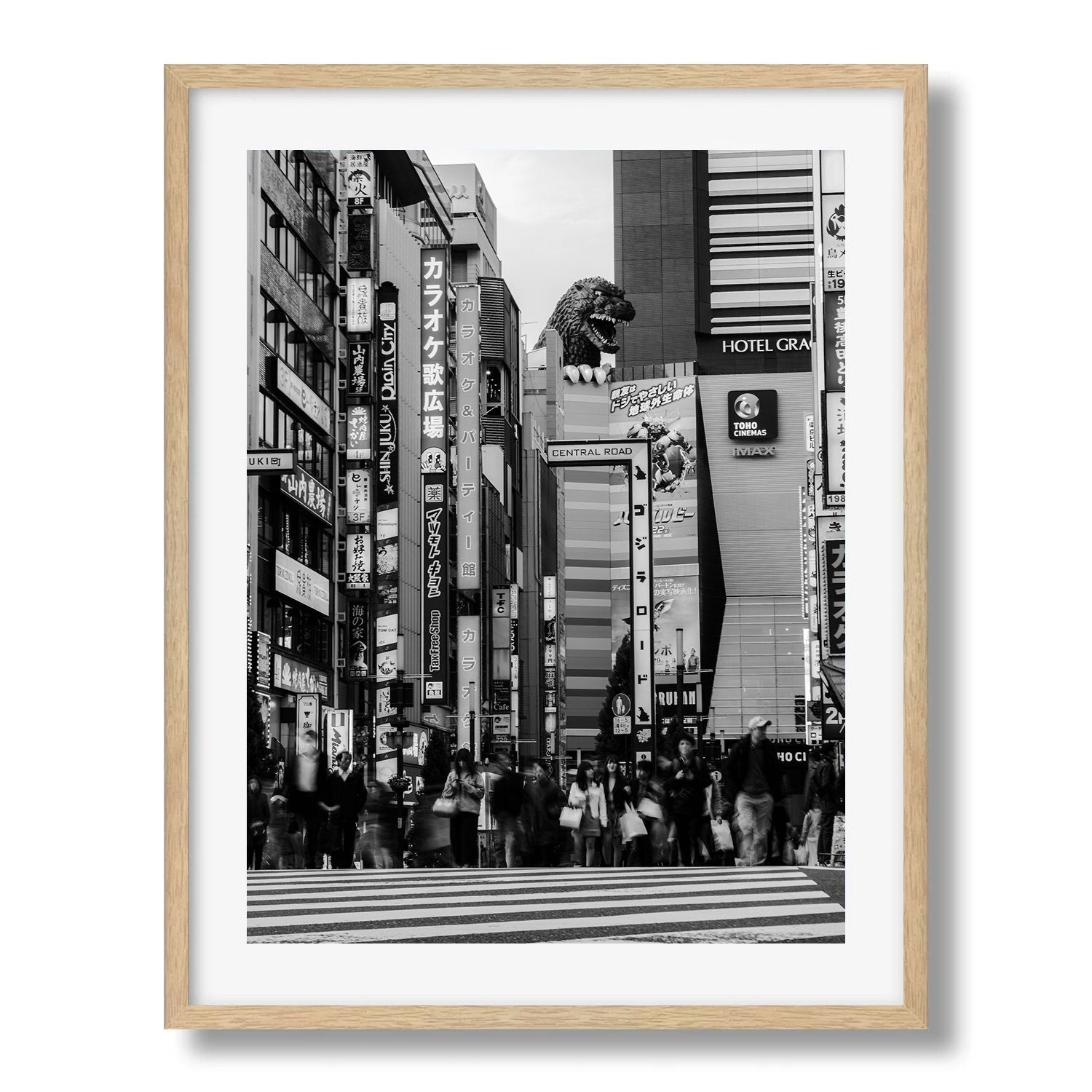 Tokyo Godzilla head in Black & White - Peter Yan Studio