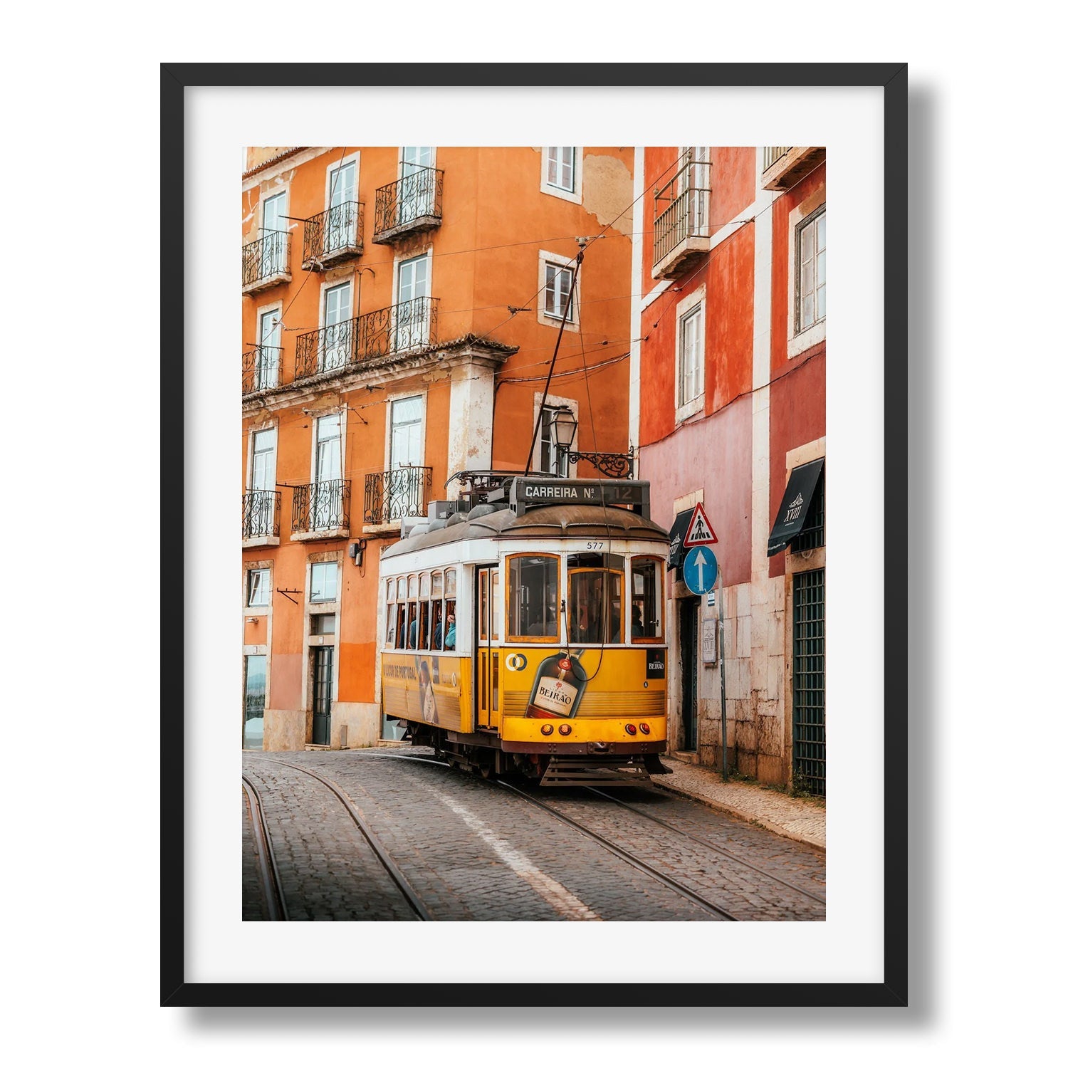 Trams Of Lisbon Series IV Framed Print - Architecture by Peter Yan Studio