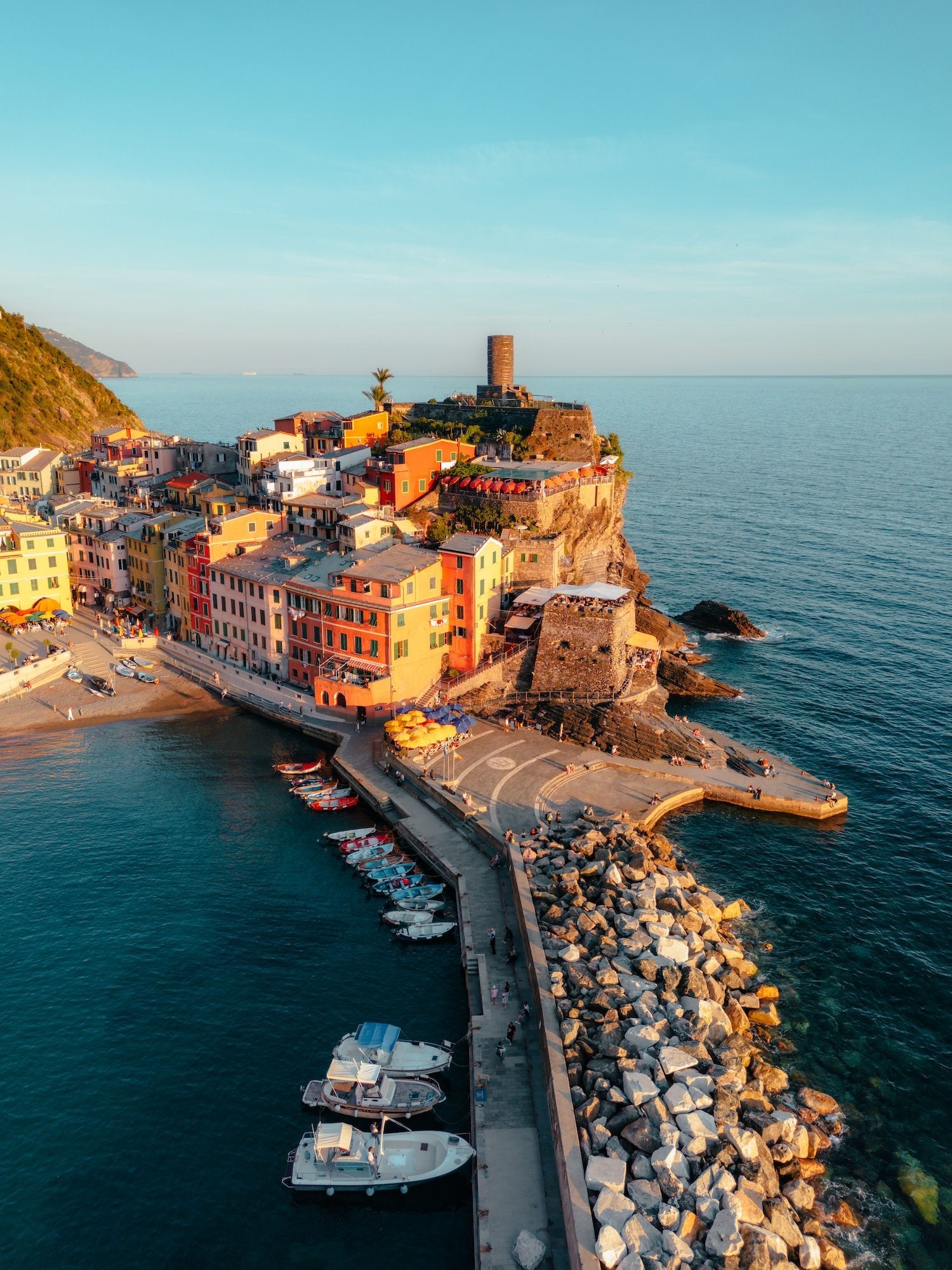Vernazza Sunset, Cinque Terre | Premium Framed Print - Peter Yan Studio