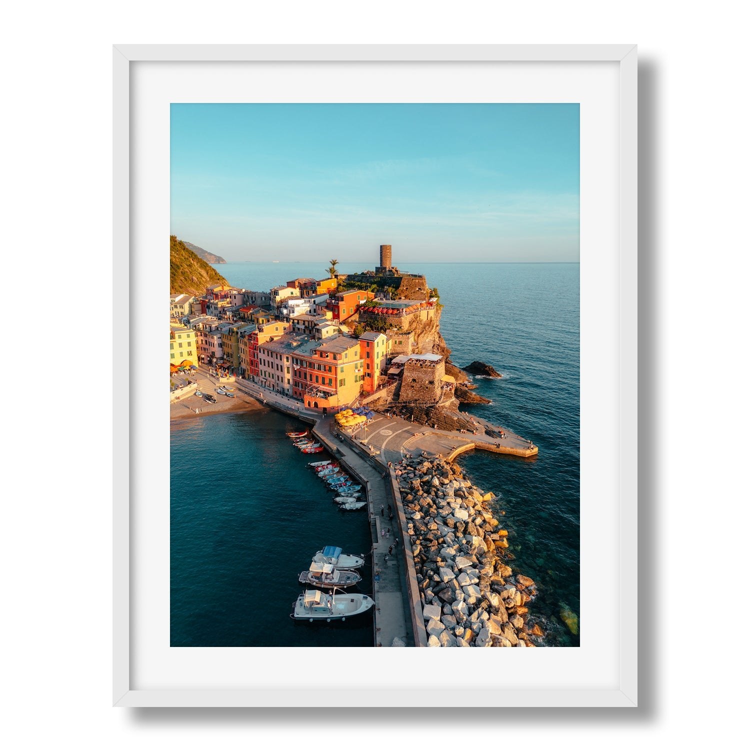 Vernazza Sunset, Cinque Terre | Premium Framed Print - Peter Yan Studio