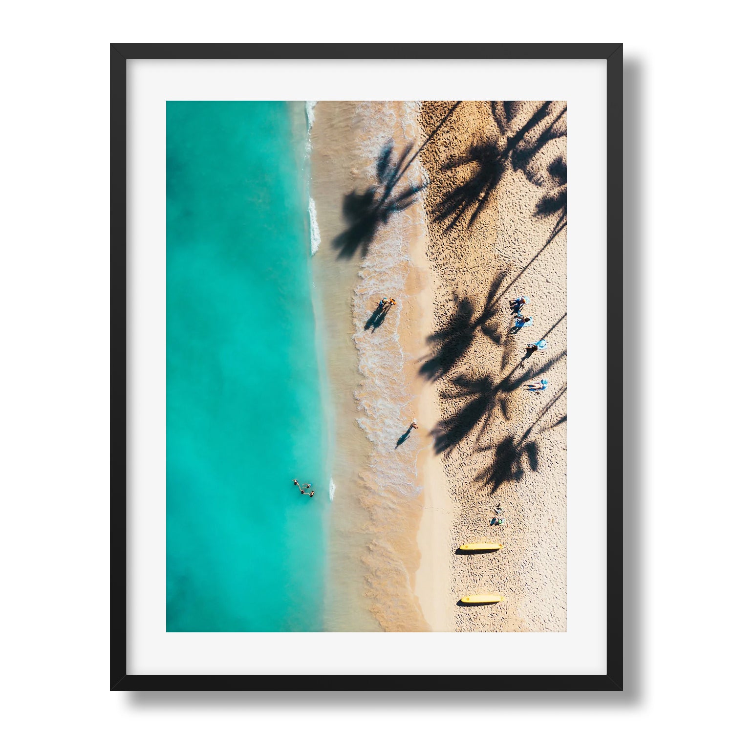 Waikiki Beach Shadows Series 2 - Peter Yan Studio Framed Photo Print Wall Art