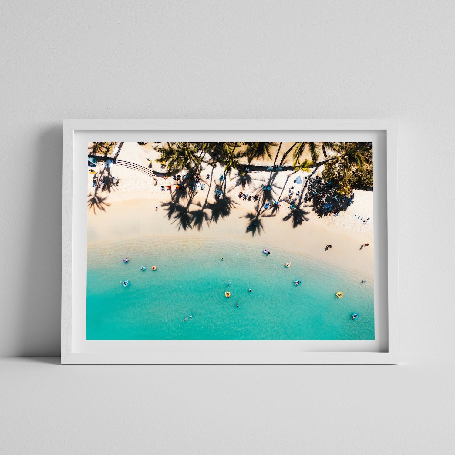 Waikiki Beach Shadows Series 5 | Premium Framed Print - Peter Yan Studio