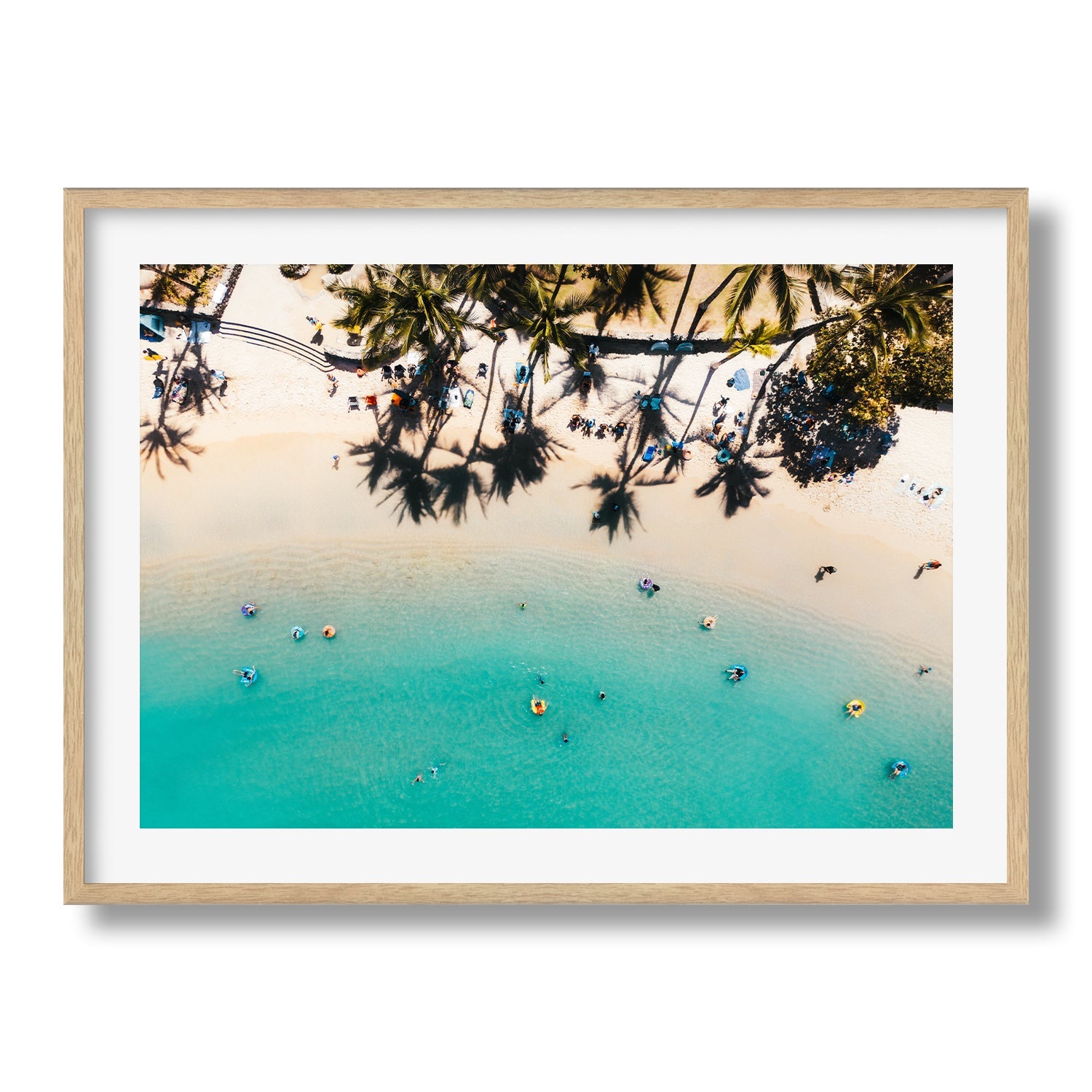 Waikiki Beach Shadows Series 5 | Premium Framed Print - Peter Yan Studio