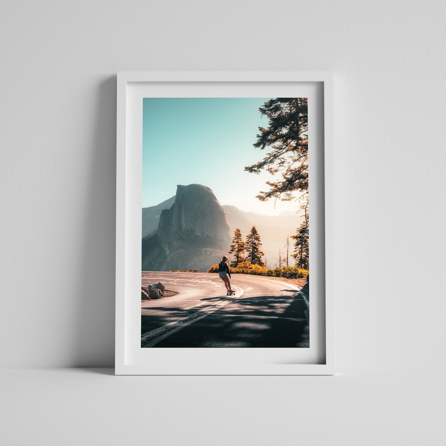 Yosemite Skater | Premium Framed Print - Peter Yan Studio