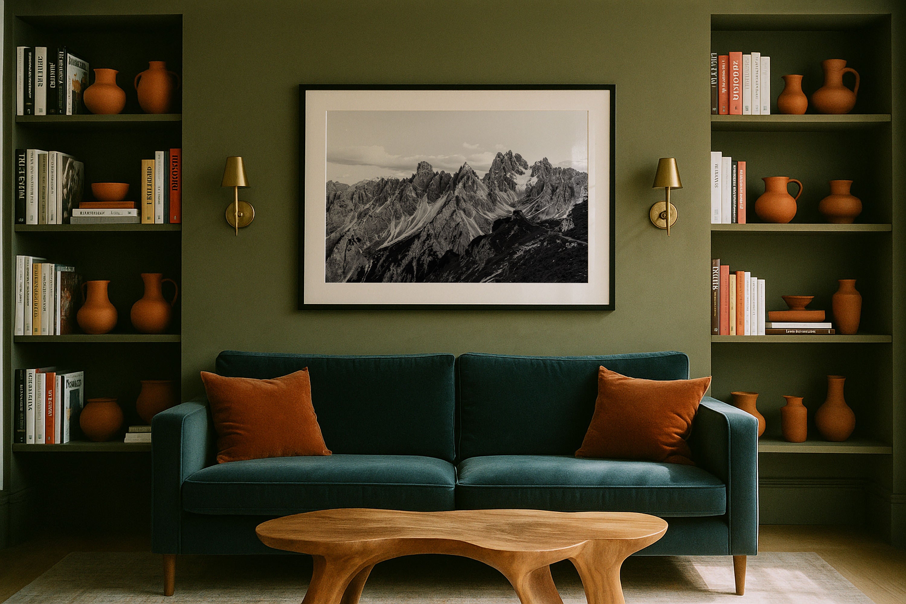Dolomites Peaks in black and white II