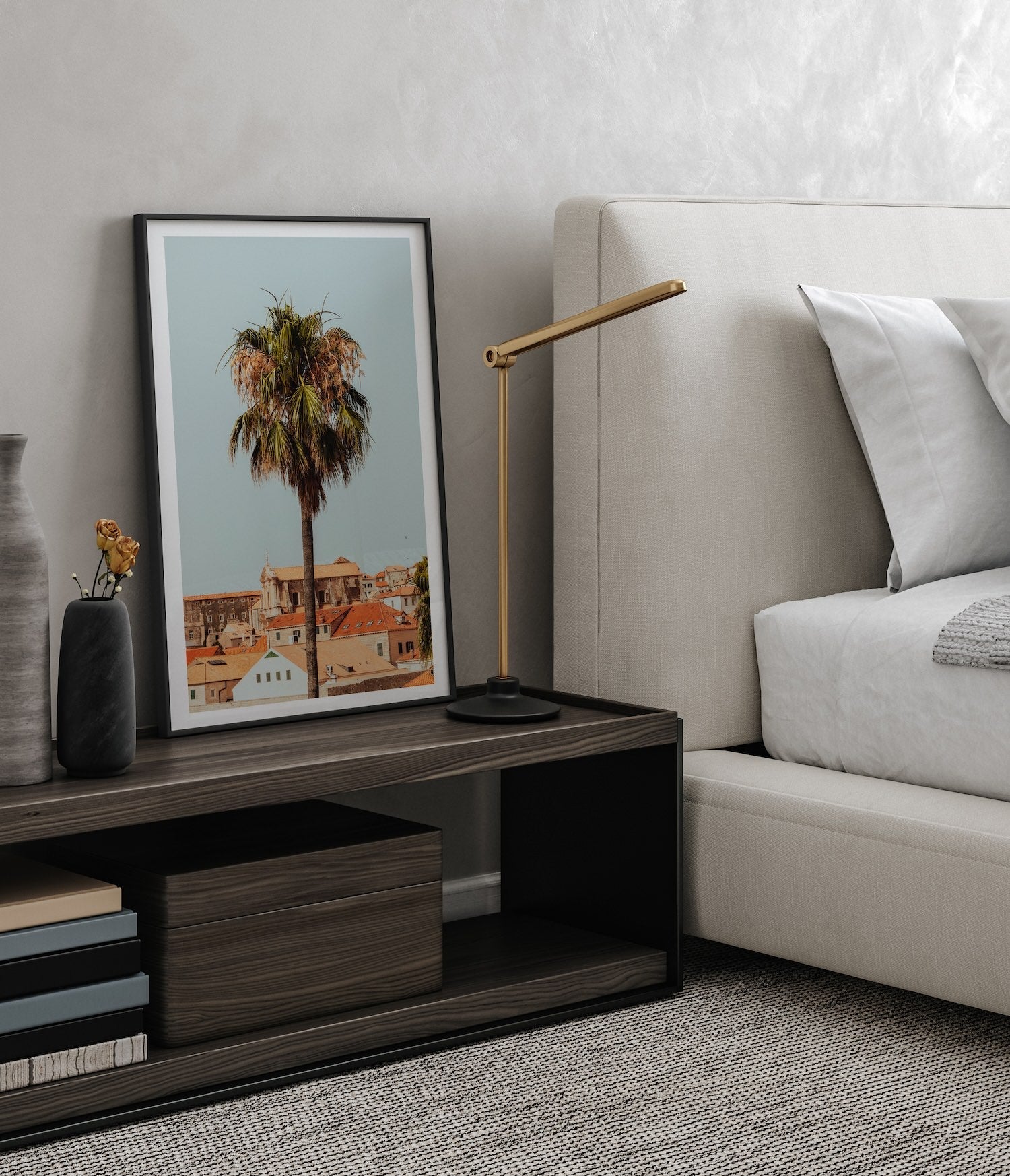 A Palm Tree in Croatia - Peter Yan Studio Framed Photo Print Wall Art