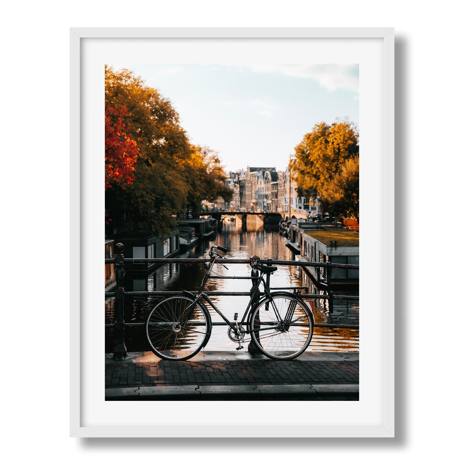 Amsterdam Bike Framed Print - Amsterdam by Peter Yan Studio