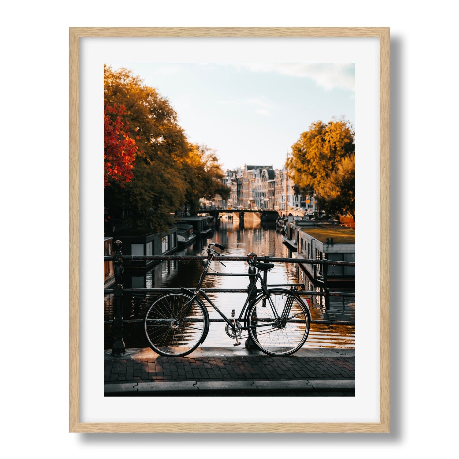 Amsterdam Bike Framed Print - Amsterdam by Peter Yan Studio