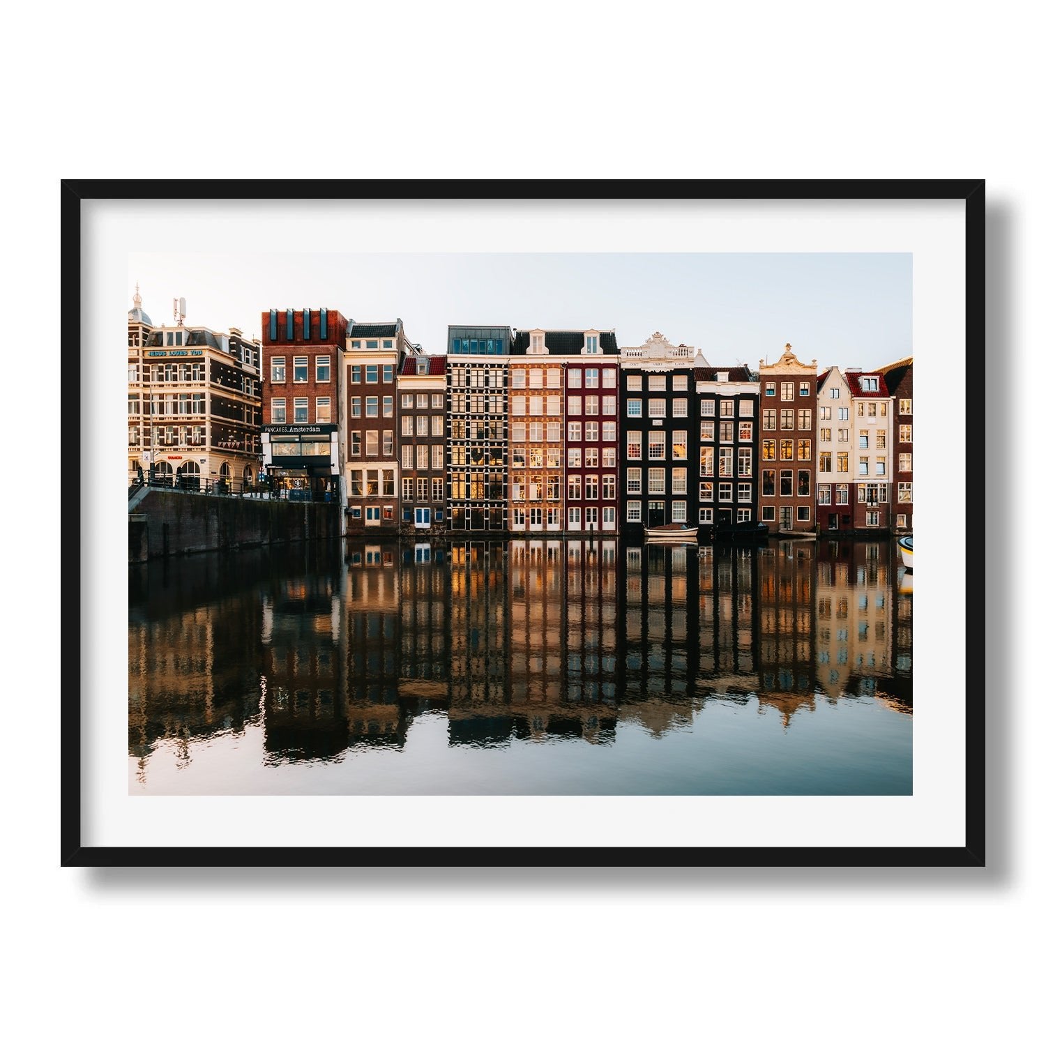 Amsterdam Reflections Framed Print - Amsterdam by Peter Yan Studio