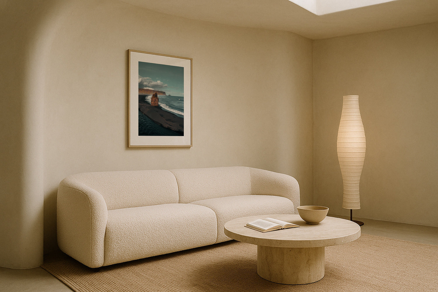 Arnardrangur Iceland Framed Print - Beach by Peter Yan Studio