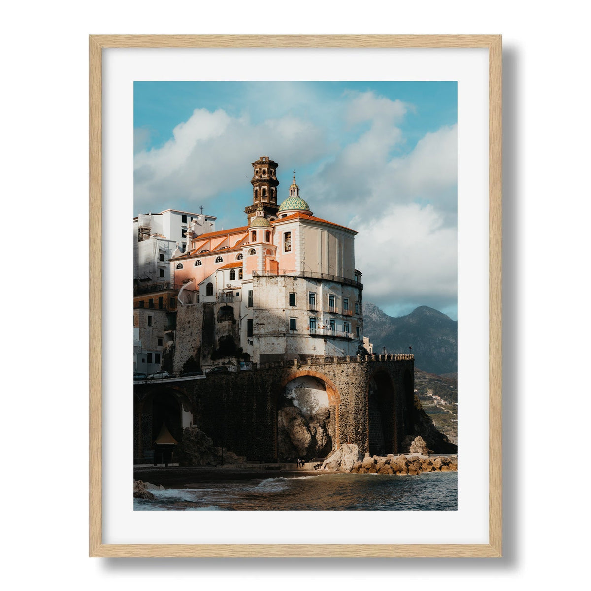 Atrani by the Sea, Amalfi Coast Framed Print - Architecture by Peter Yan Studio