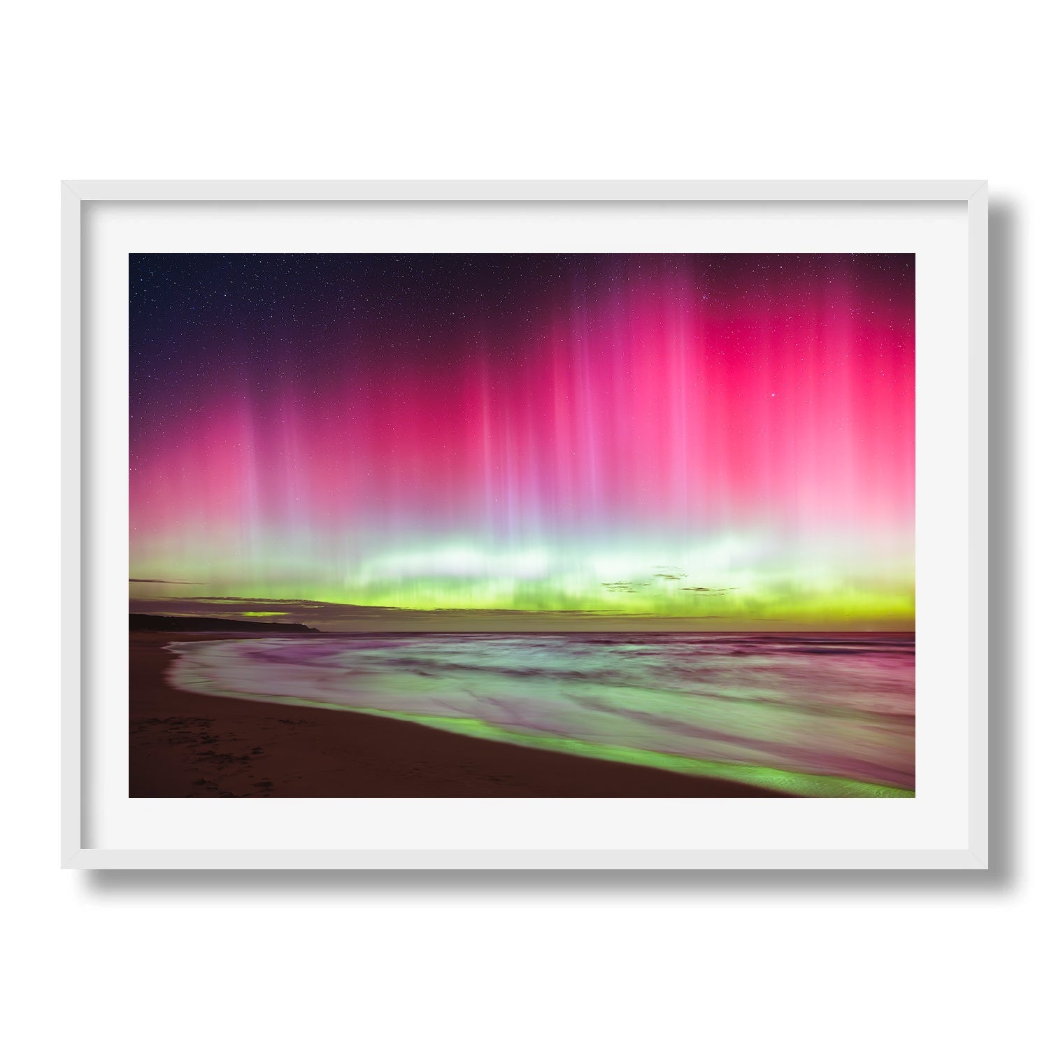 Aurora Australis on Mornington Peninsula beach - Peter Yan Studio