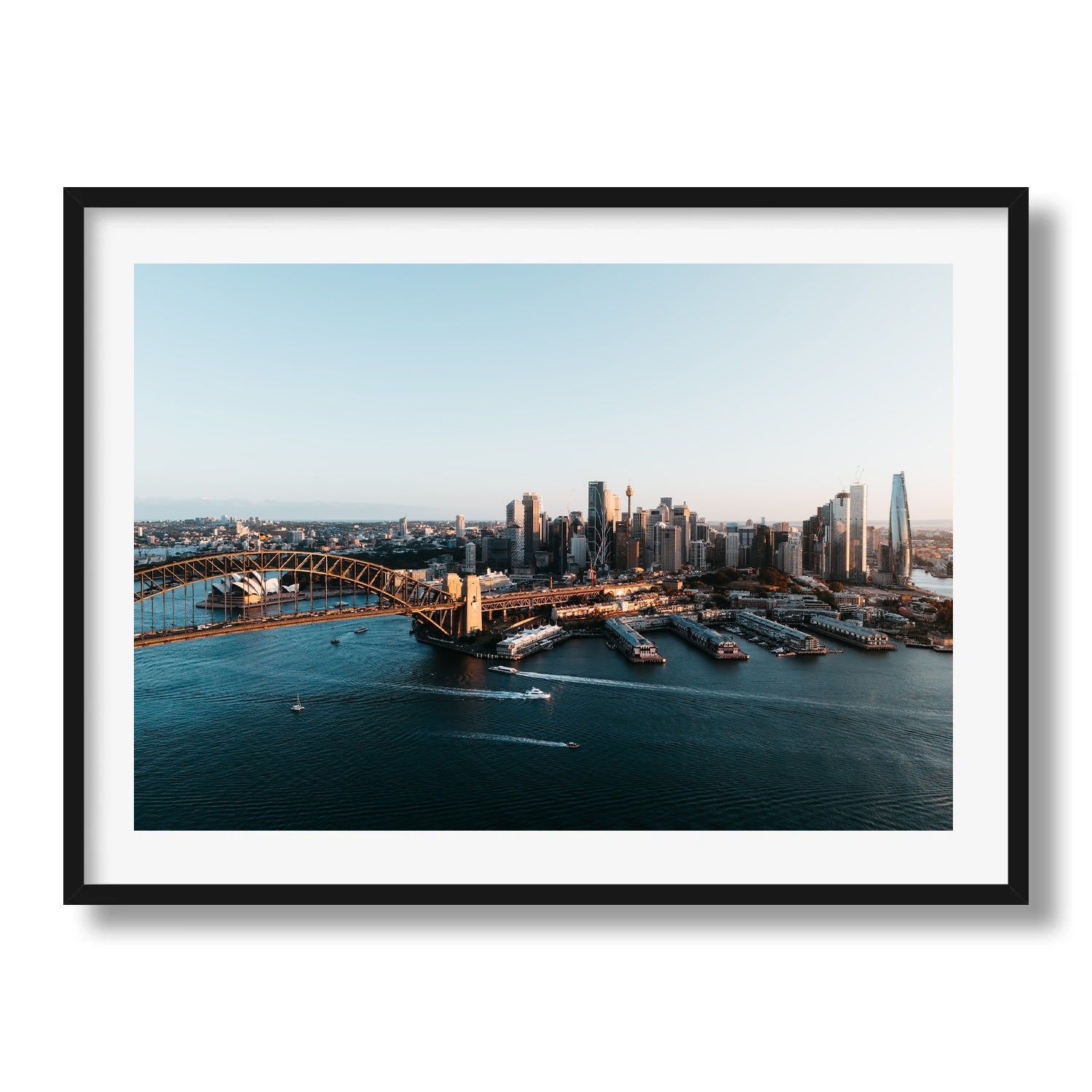 Sydney Harbour Skyline - Peter Yan Studio Framed Photo Print Wall Art