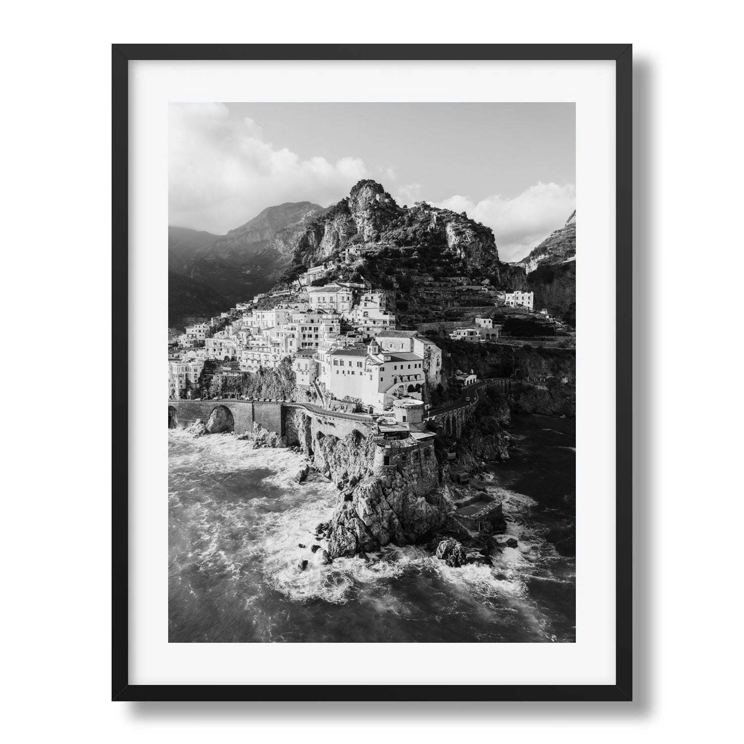 Atrani in Black and White, Amalfi Coast