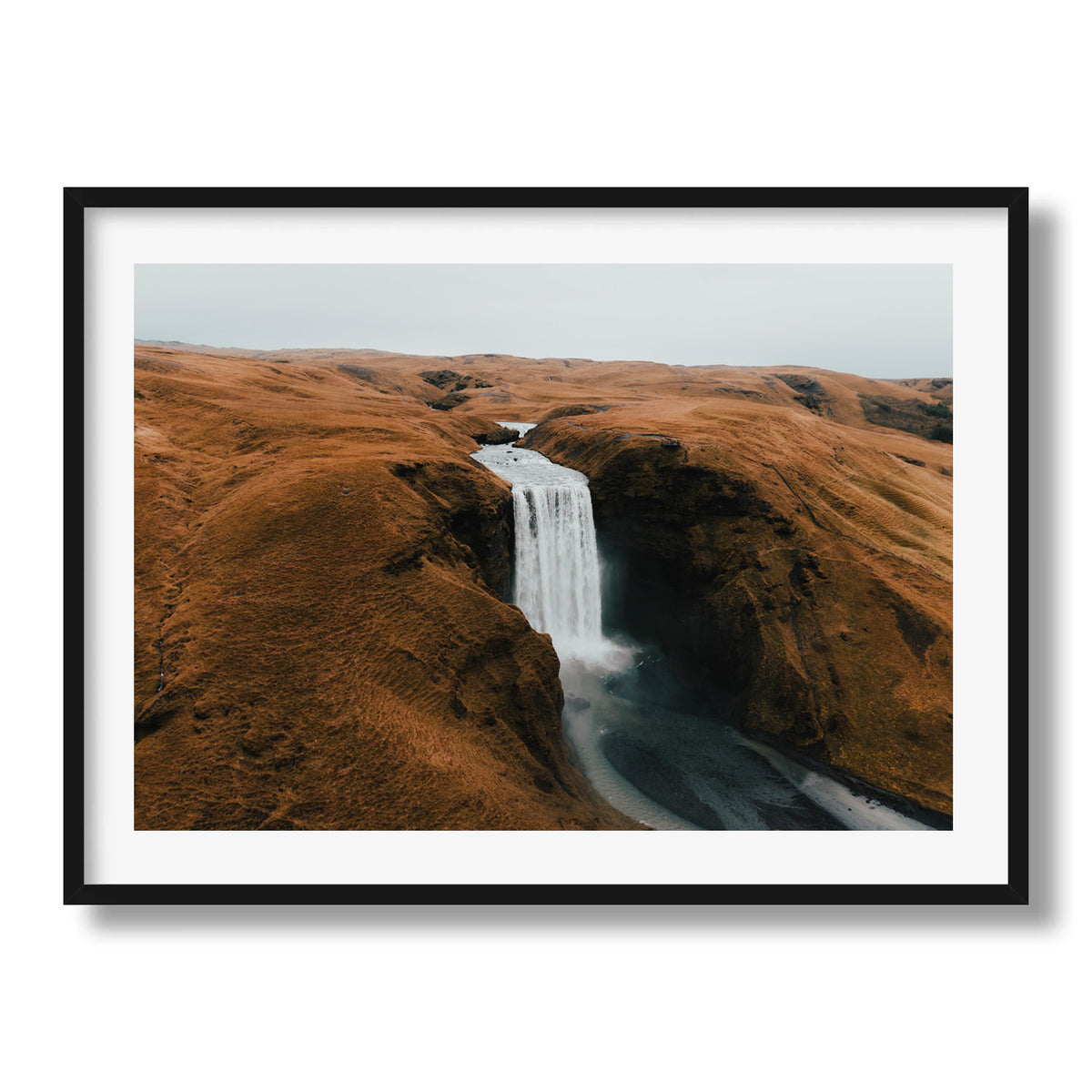 Skógafoss from Above