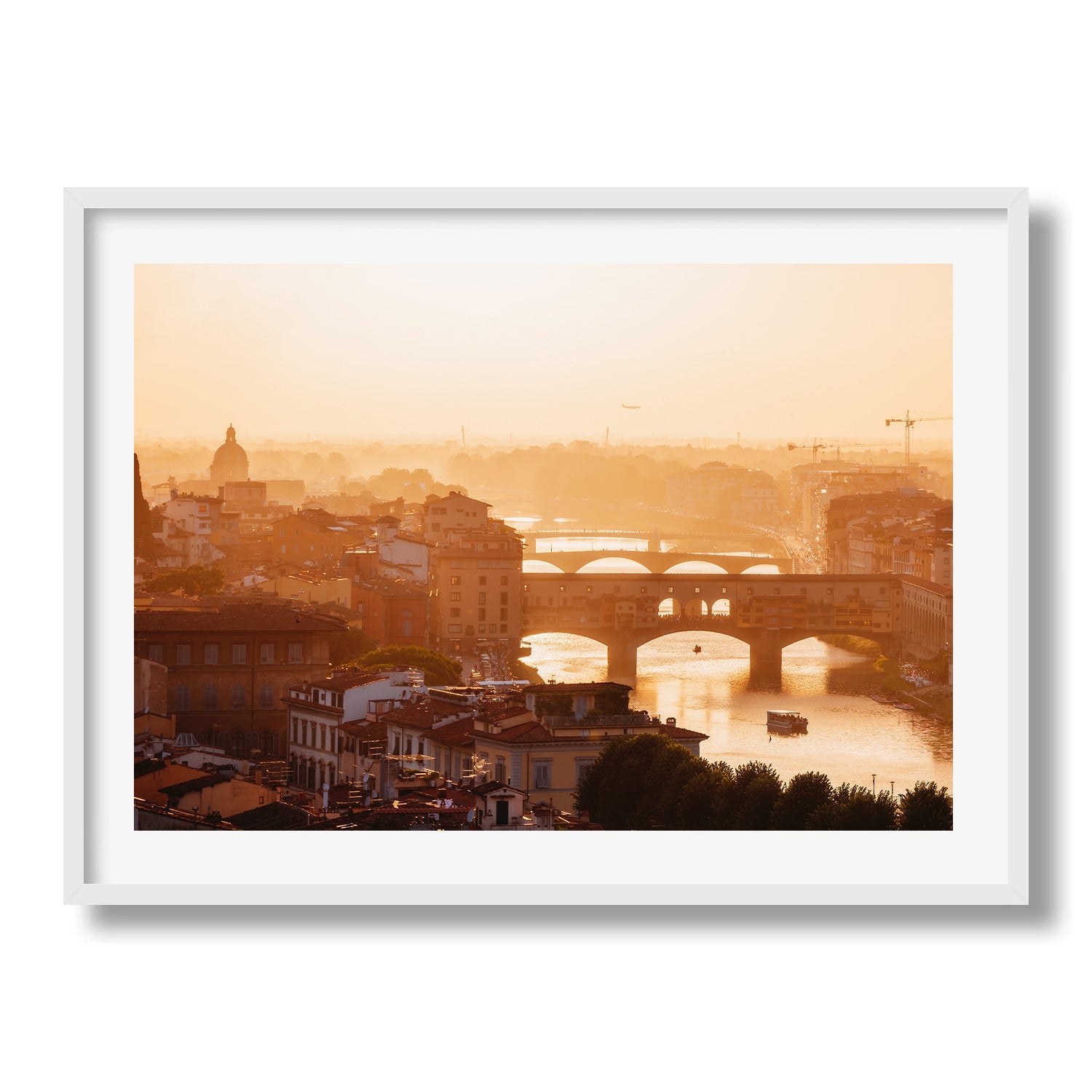 Bridges of Florence at Sunset - Peter Yan Studio Framed Photo Print Wall Art