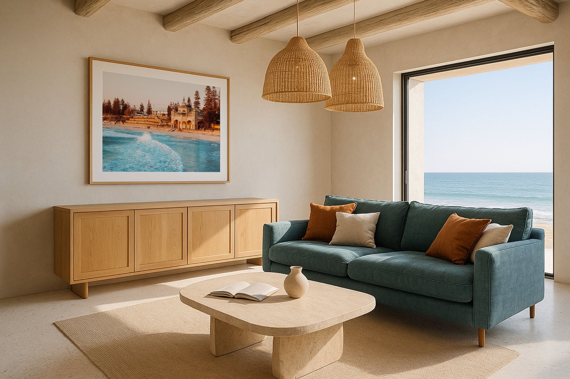 Cottesloe Beach Sunset Perth I Framed Print - Architecture by Peter Yan Studio