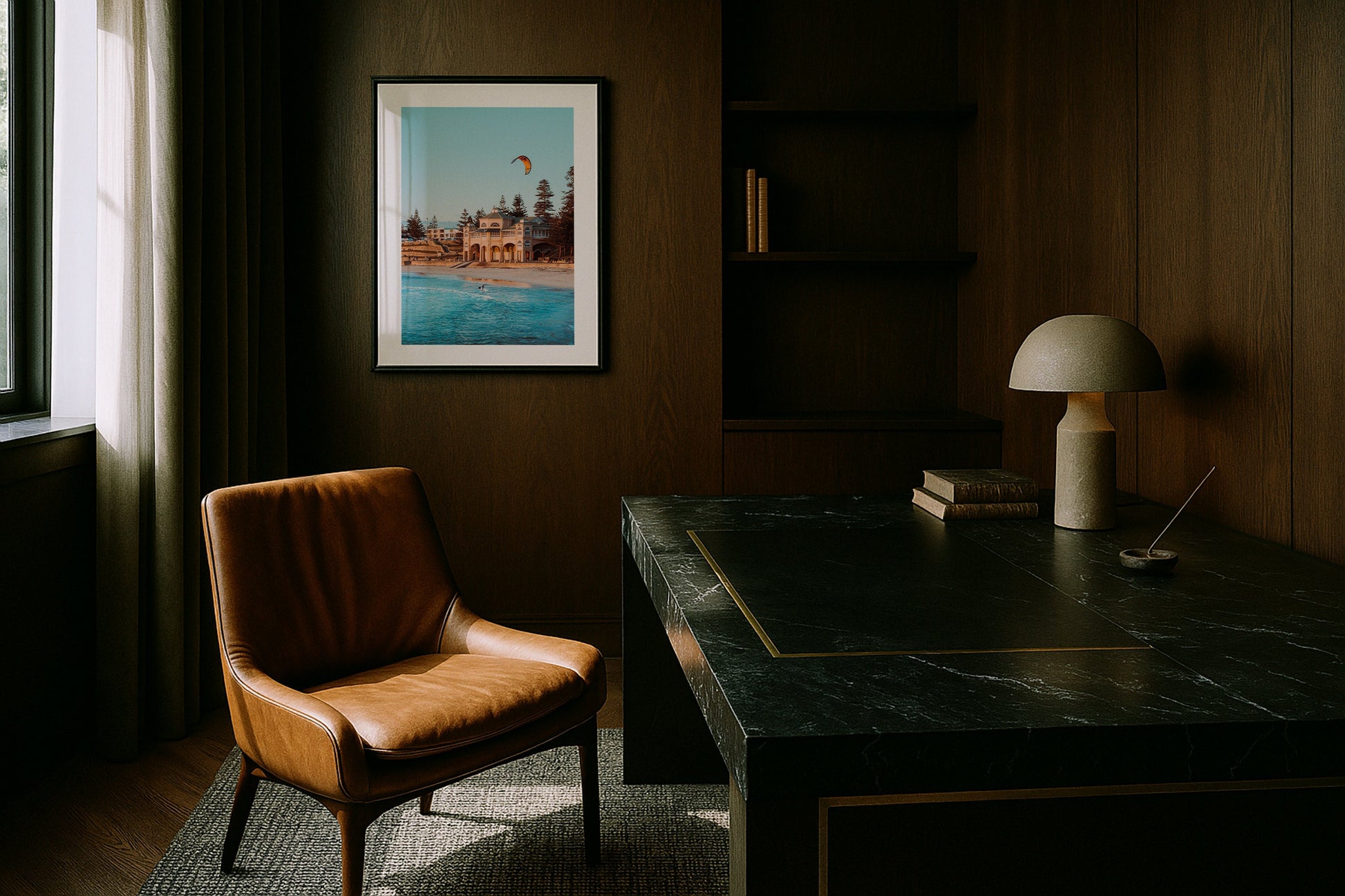 Cottesloe Beach Sunset Perth II Framed Print - Architecture by Peter Yan Studio