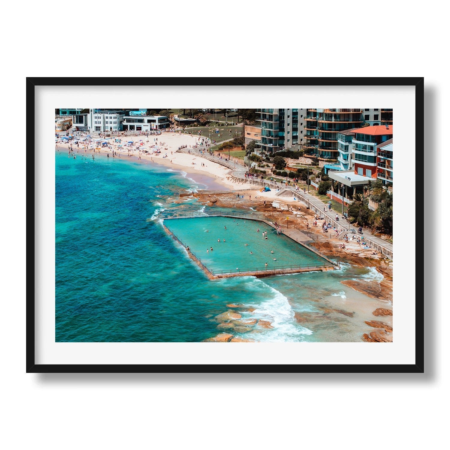 Cronulla Beach Rock Pool II - Peter Yan Studio Framed Photo Print Wall Art