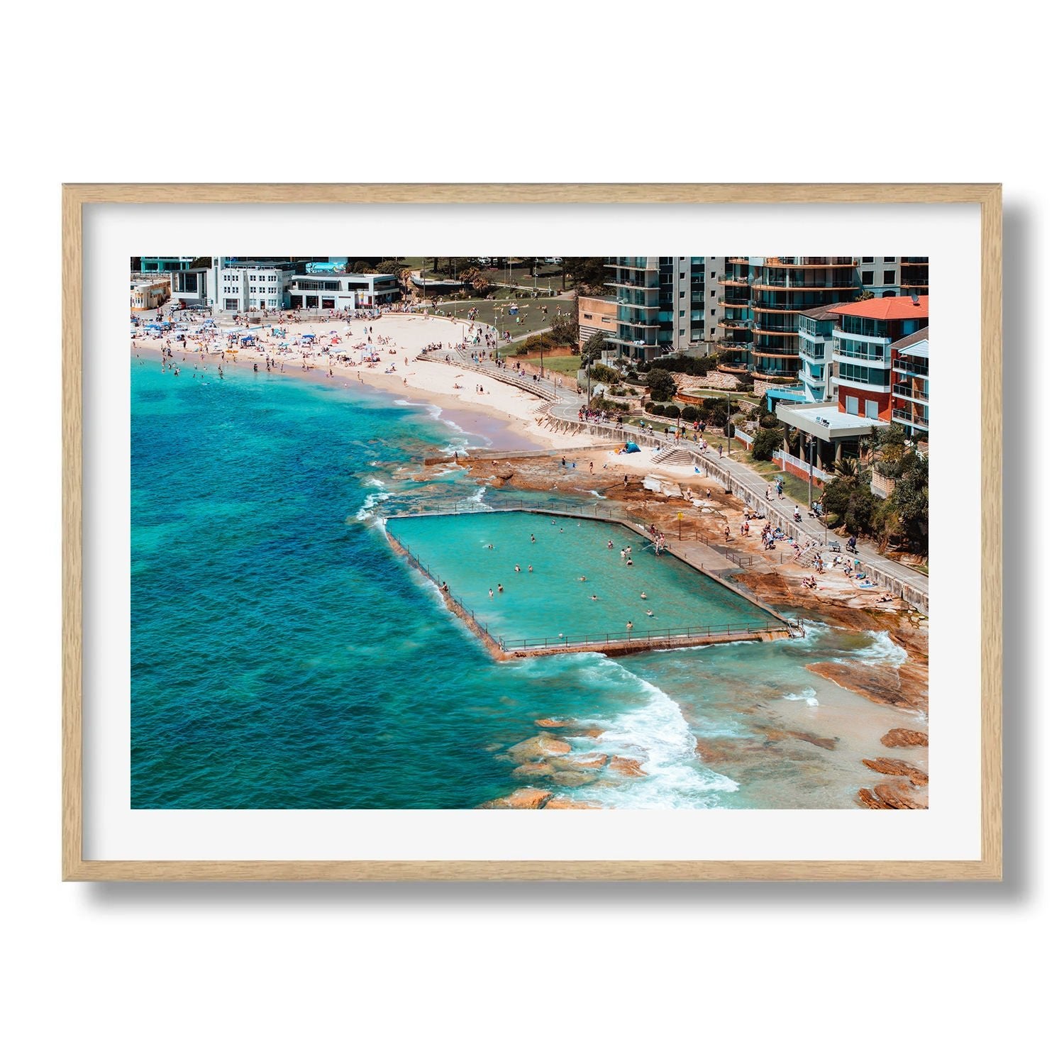 Cronulla Beach Rock Pool II - Peter Yan Studio Framed Photo Print Wall Art