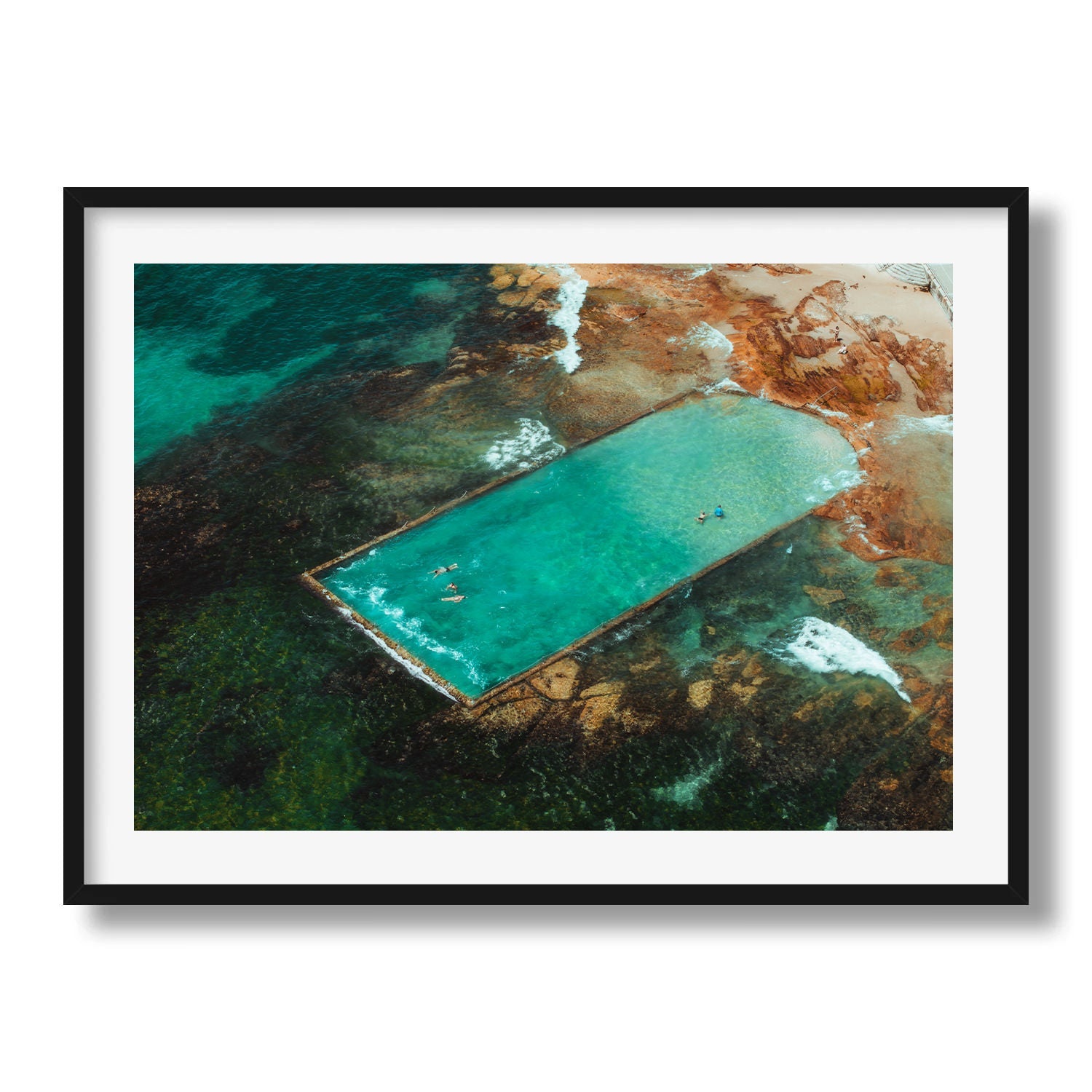Cronulla Beach Rock Pool III - Peter Yan Studio Framed Photo Print Wall Art