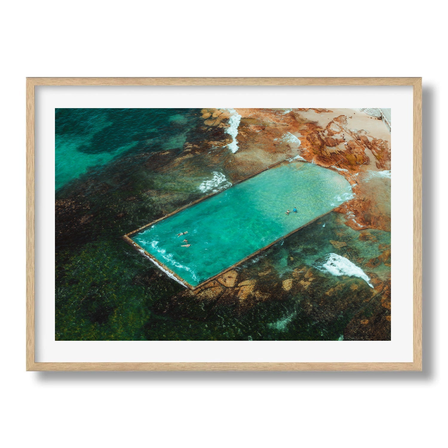 Cronulla Beach Rock Pool III - Peter Yan Studio Framed Photo Print Wall Art