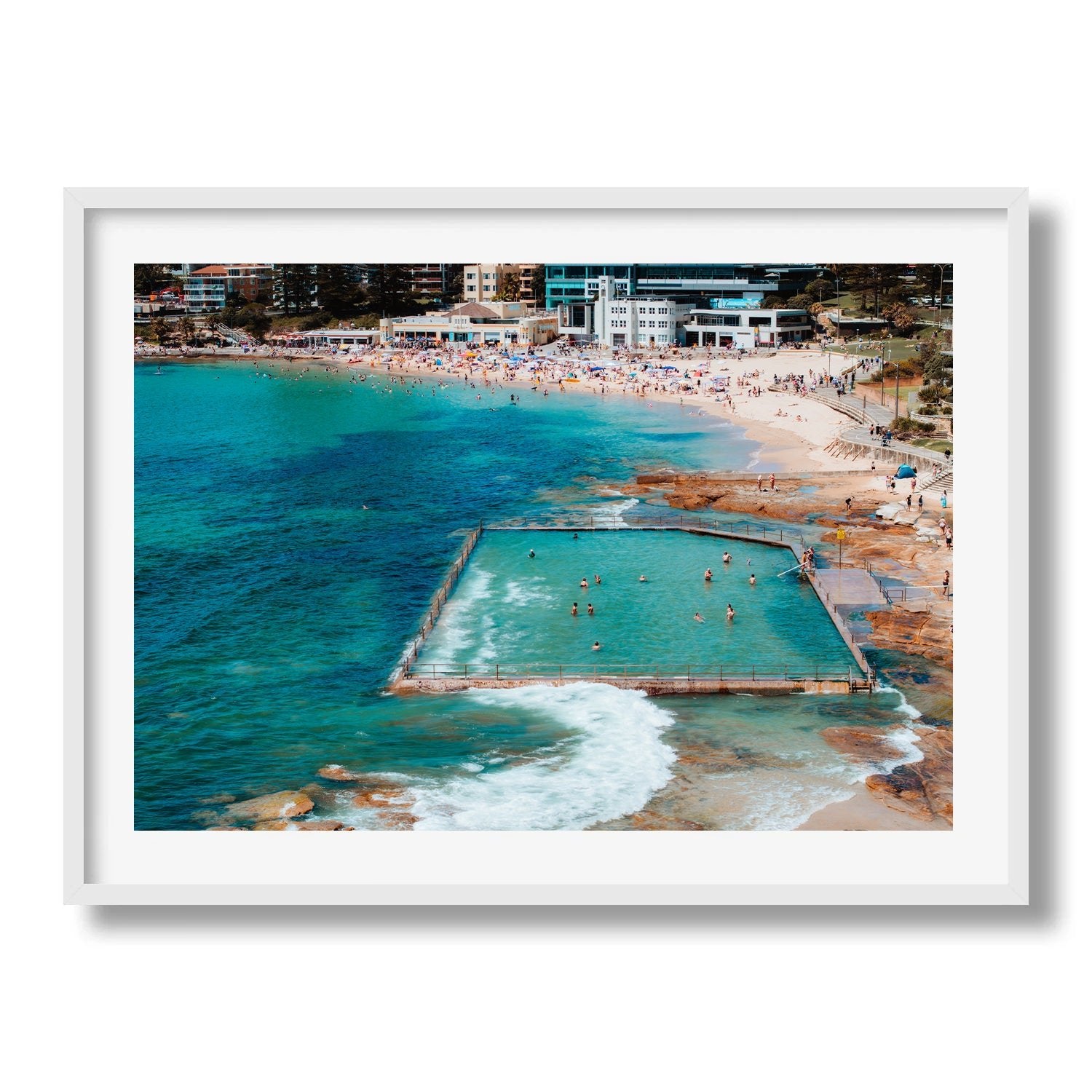 Cronulla Beach Rock Pool - Peter Yan Studio Framed Photo Print Wall Art