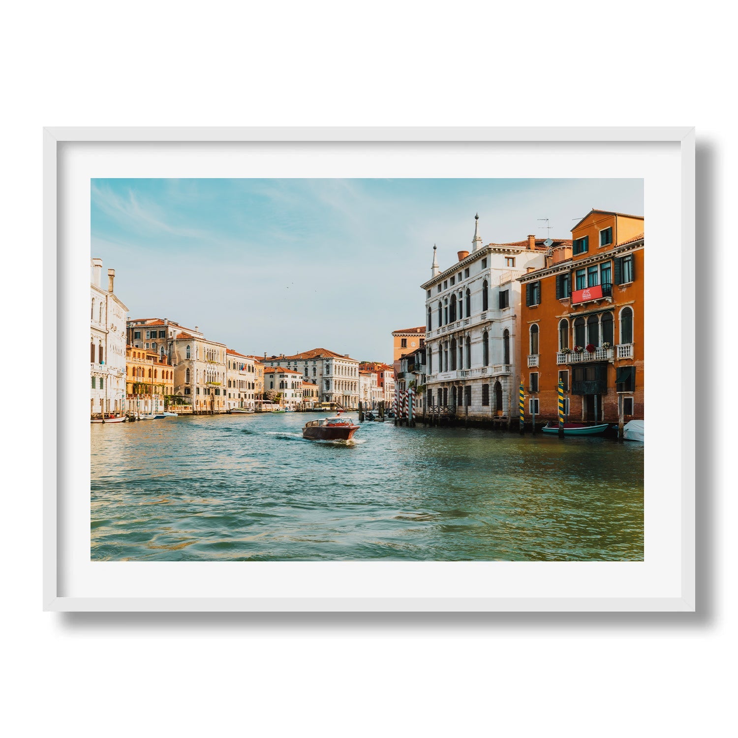 Cruising the Grand Canal of Venice Framed Print - Architecture by Peter Yan Studio