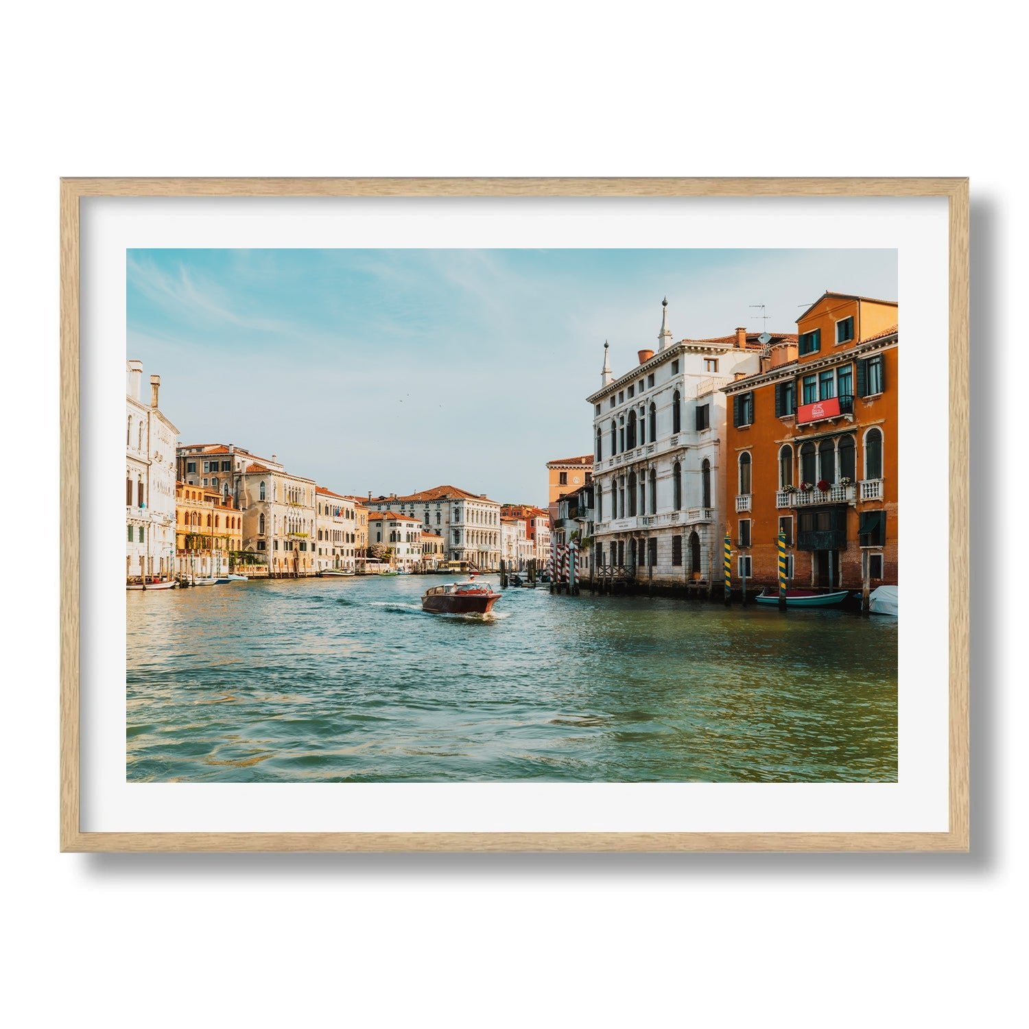 Cruising the Grand Canal of Venice Framed Print - Architecture by Peter Yan Studio