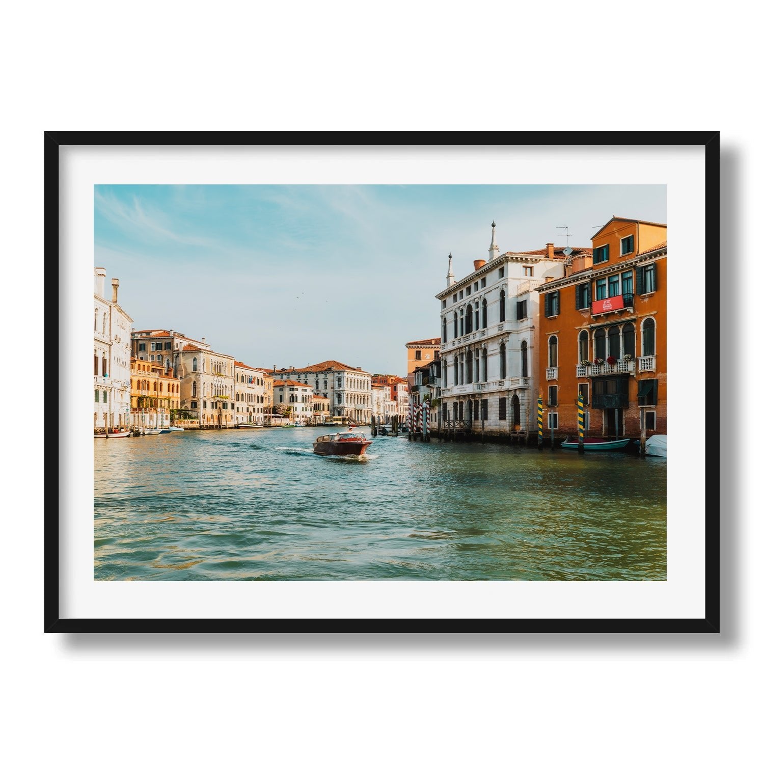 Cruising the Grand Canal of Venice Framed Print - Architecture by Peter Yan Studio