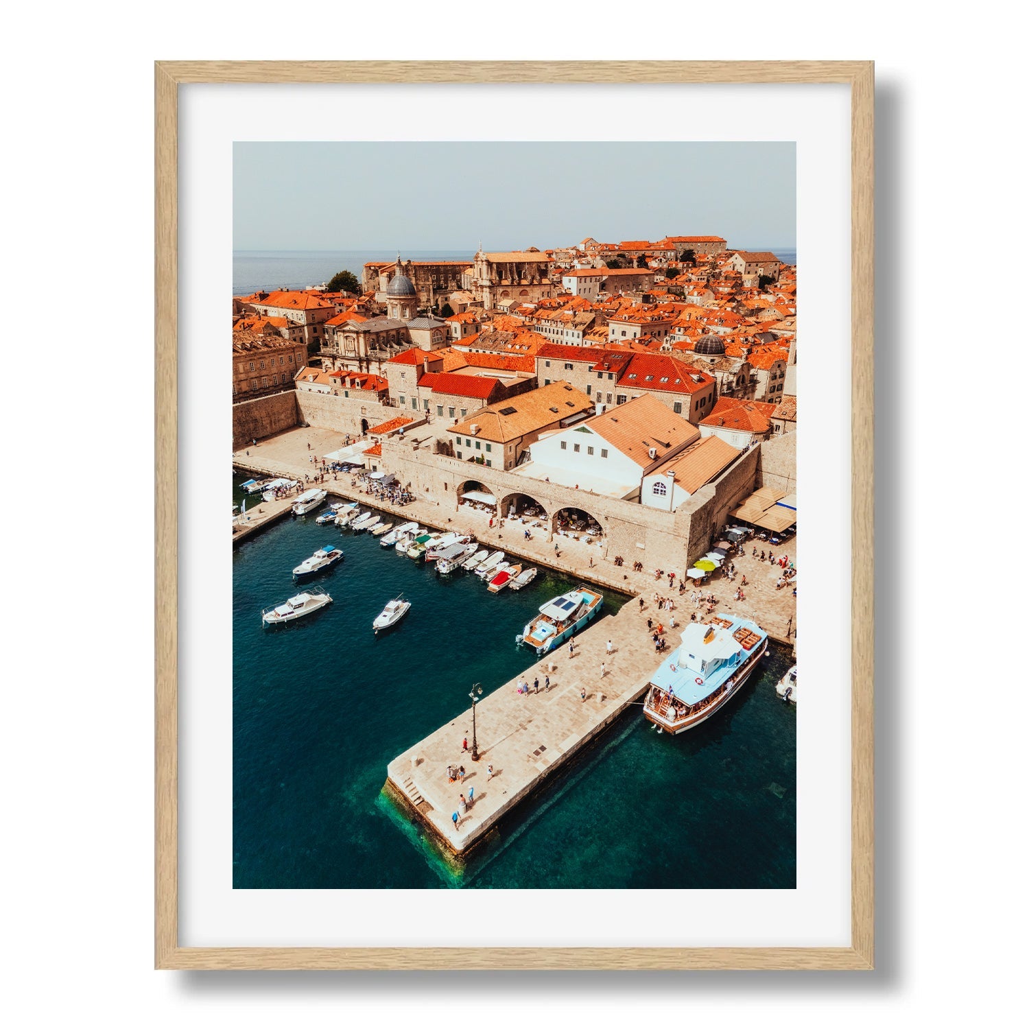 Dubrovnik's Vibrant Harbour II - Peter Yan Studio Framed Photo Print Wall Art