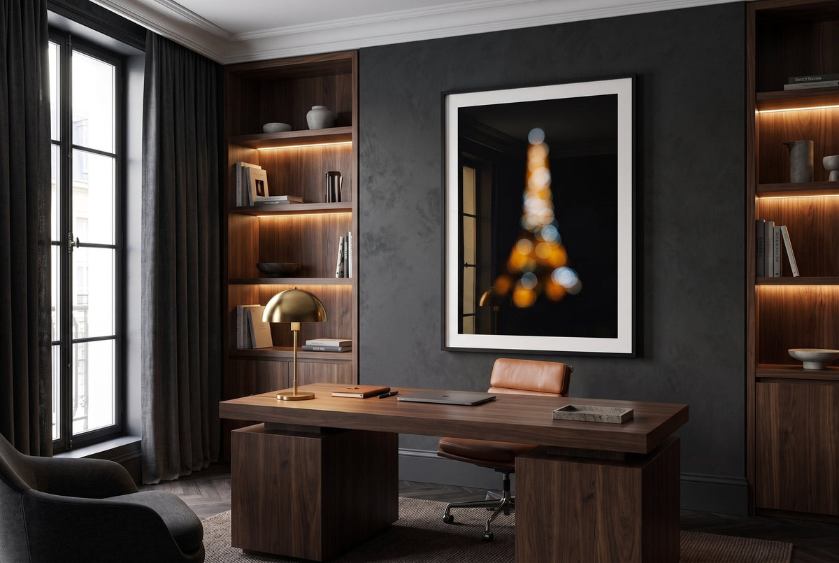 Eiffel: City of Light Framed Print - Architecture by Peter Yan Studio