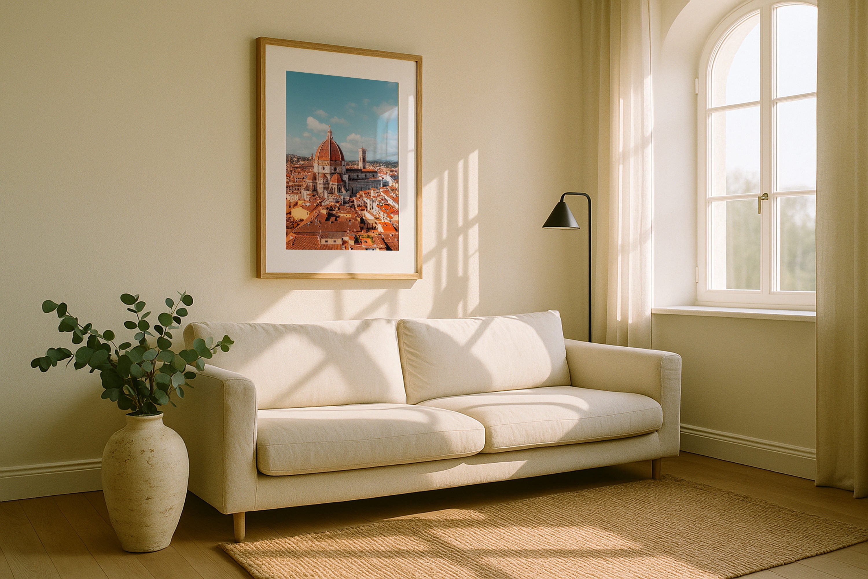 Florence Cathedral II Framed Print - Aerial by Peter Yan Studio