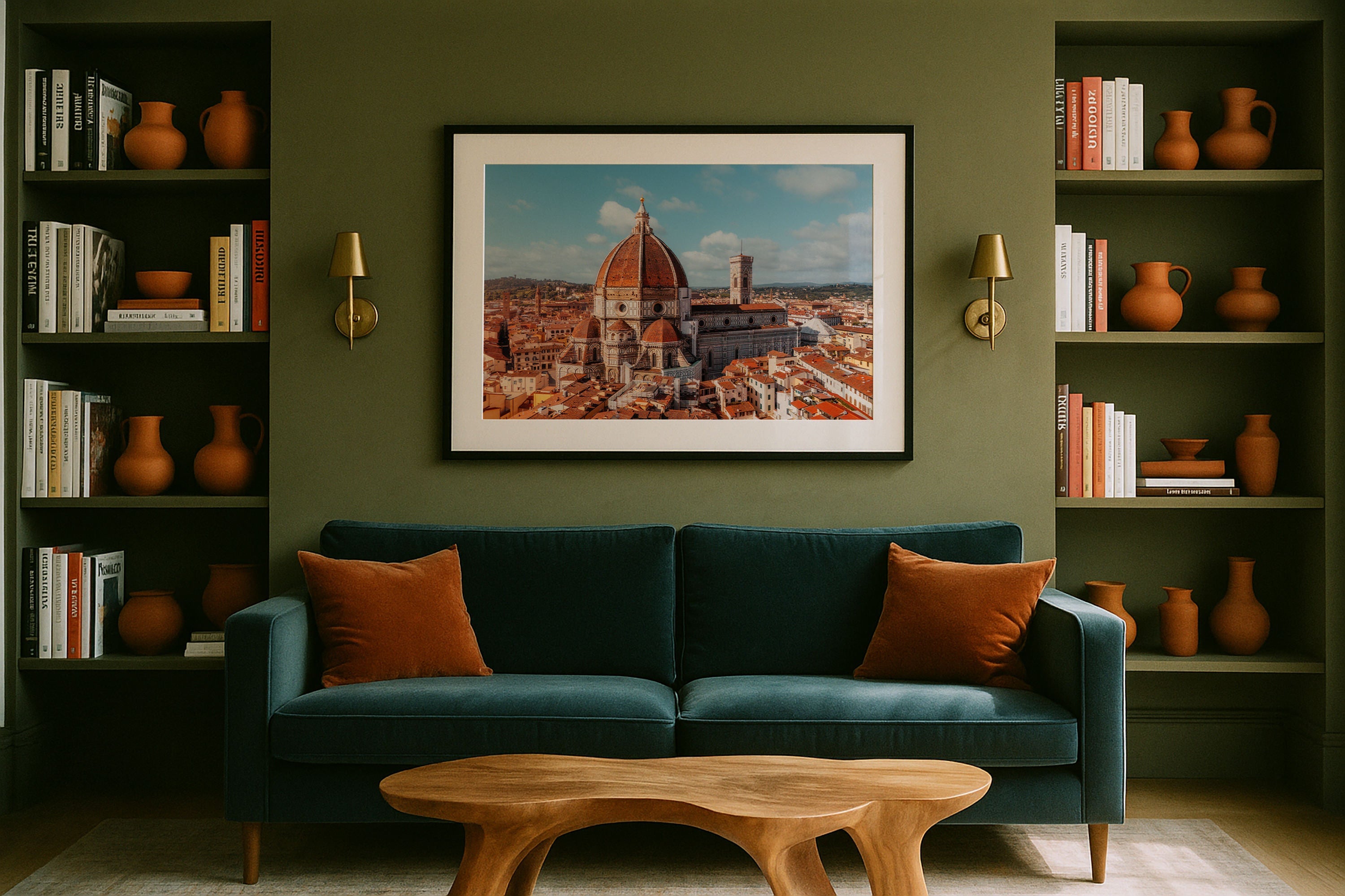 Florence Cathedral Framed Print - Aerial by Peter Yan Studio