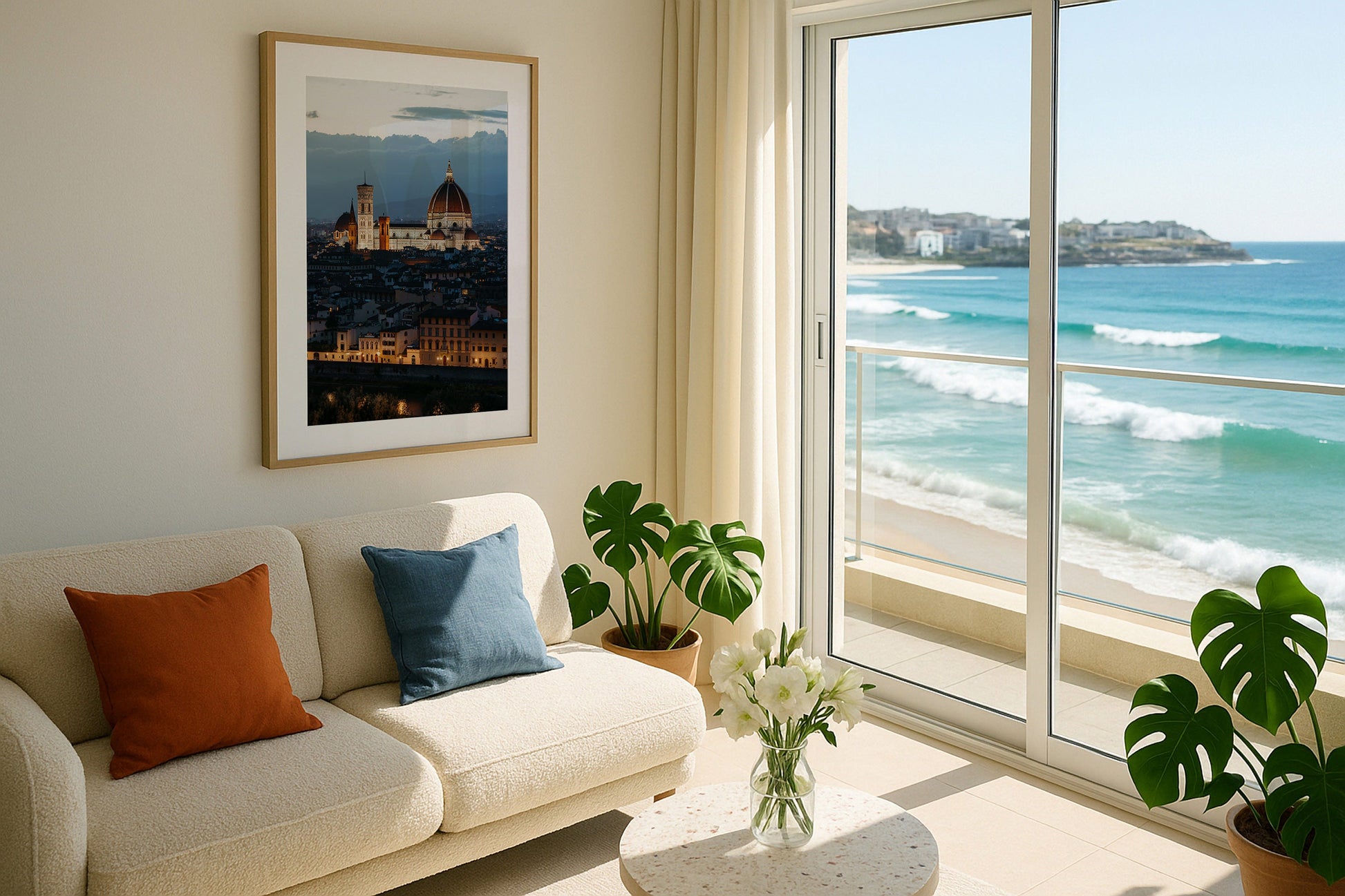 Florence Evening II Framed Print - Architecture by Peter Yan Studio