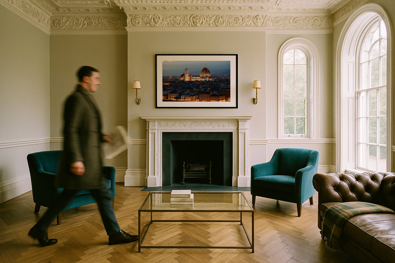 Florence Evening Framed Print - Architecture by Peter Yan Studio