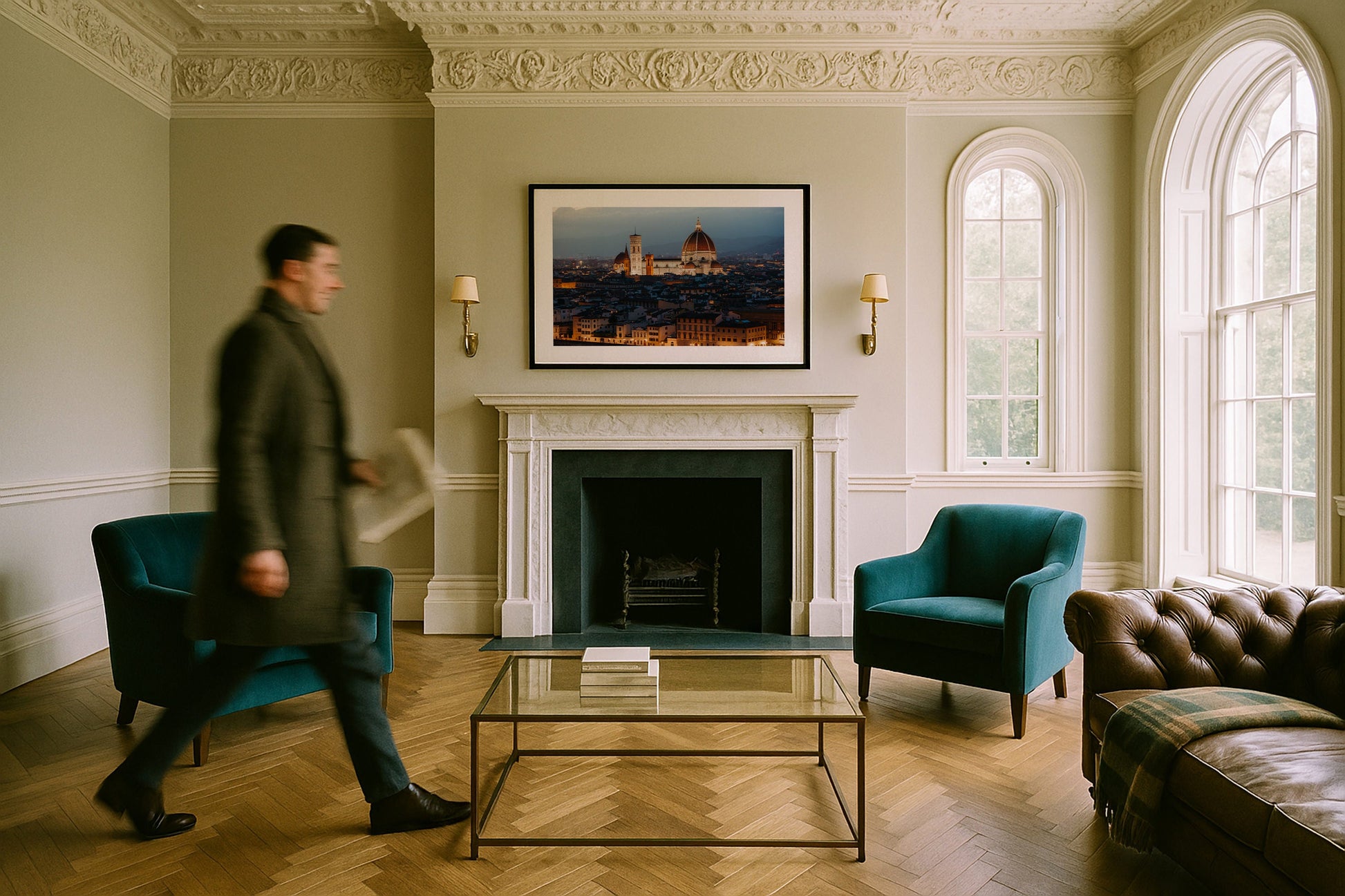 Florence Evening Framed Print - Architecture by Peter Yan Studio