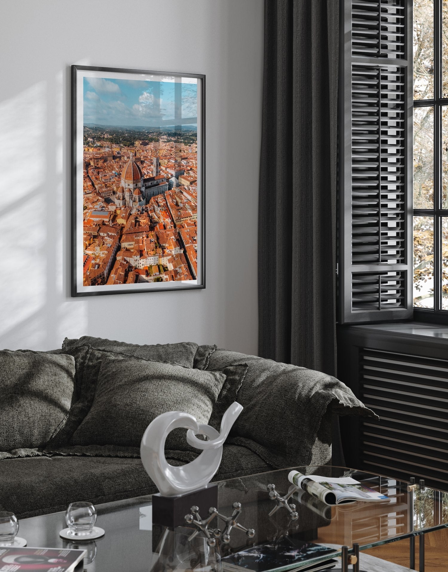 Florence From Above II - Peter Yan Studio Framed Photo Print Wall Art